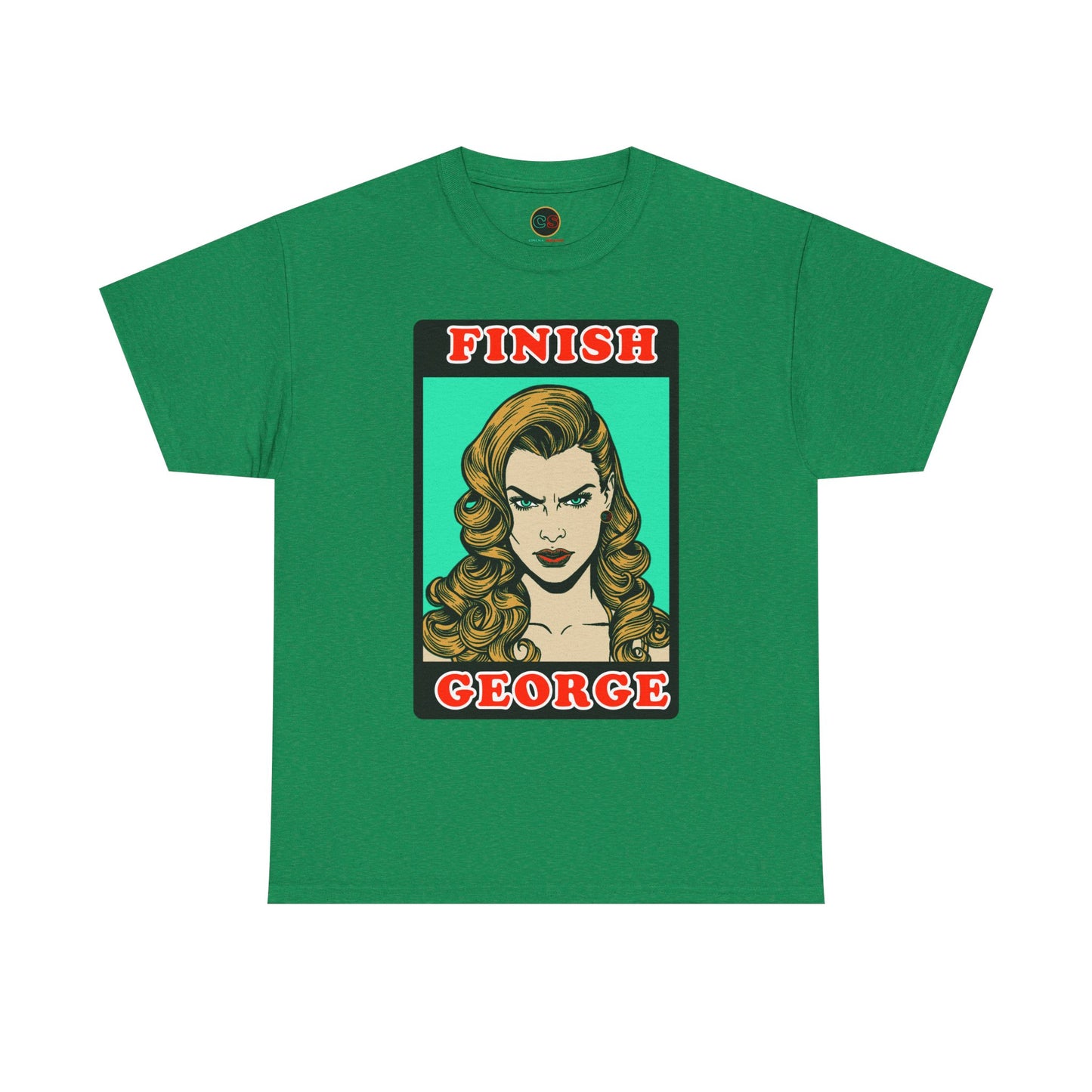 Finish George - Unisex Heavy Cotton Tee - Cinema Siblings - Stranger Things - Shutter Island Will - Fan Theory