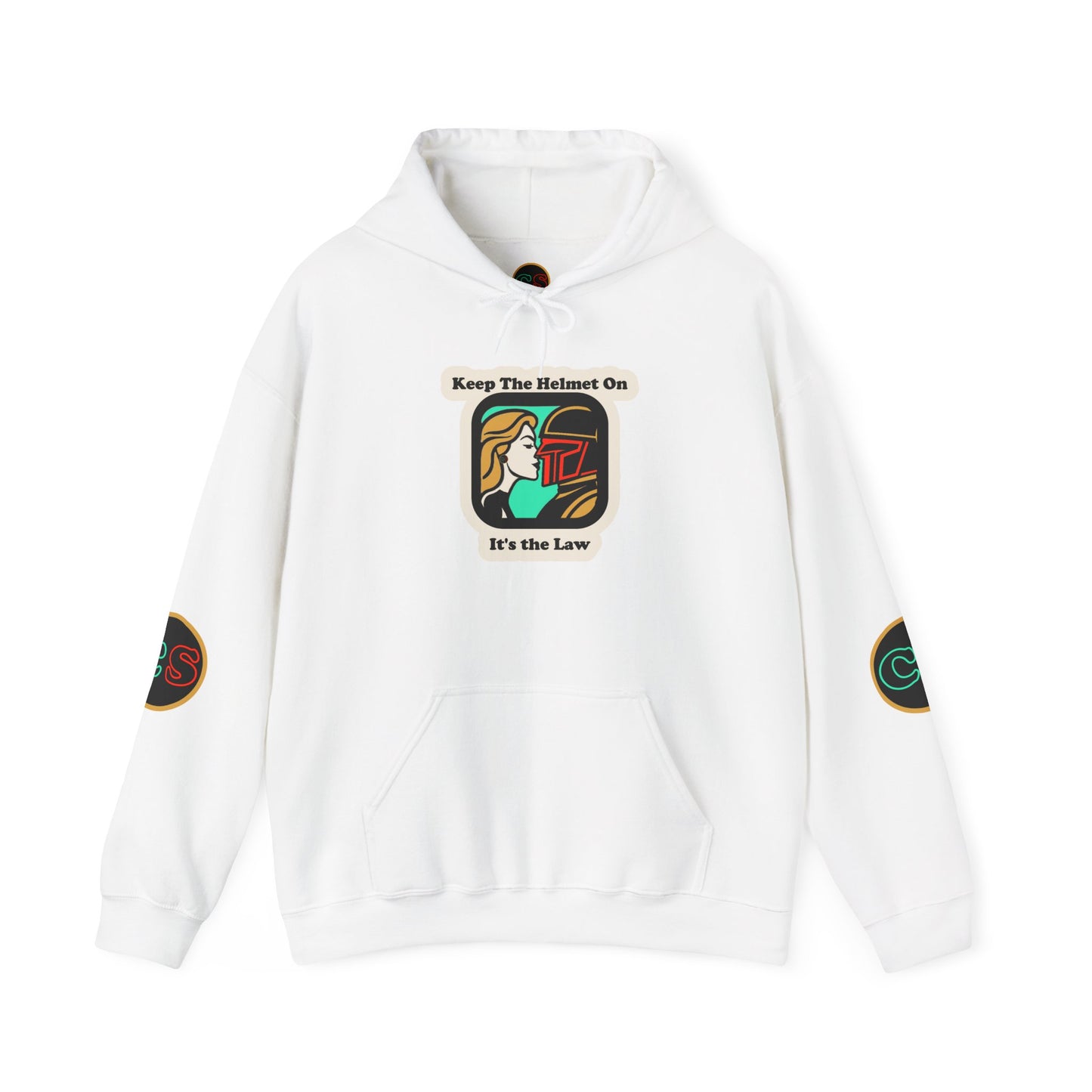 Keep the Helmet On Hoodie Hooded Sweatshirt Cinema Siblings Dredd The Perfect Reboot