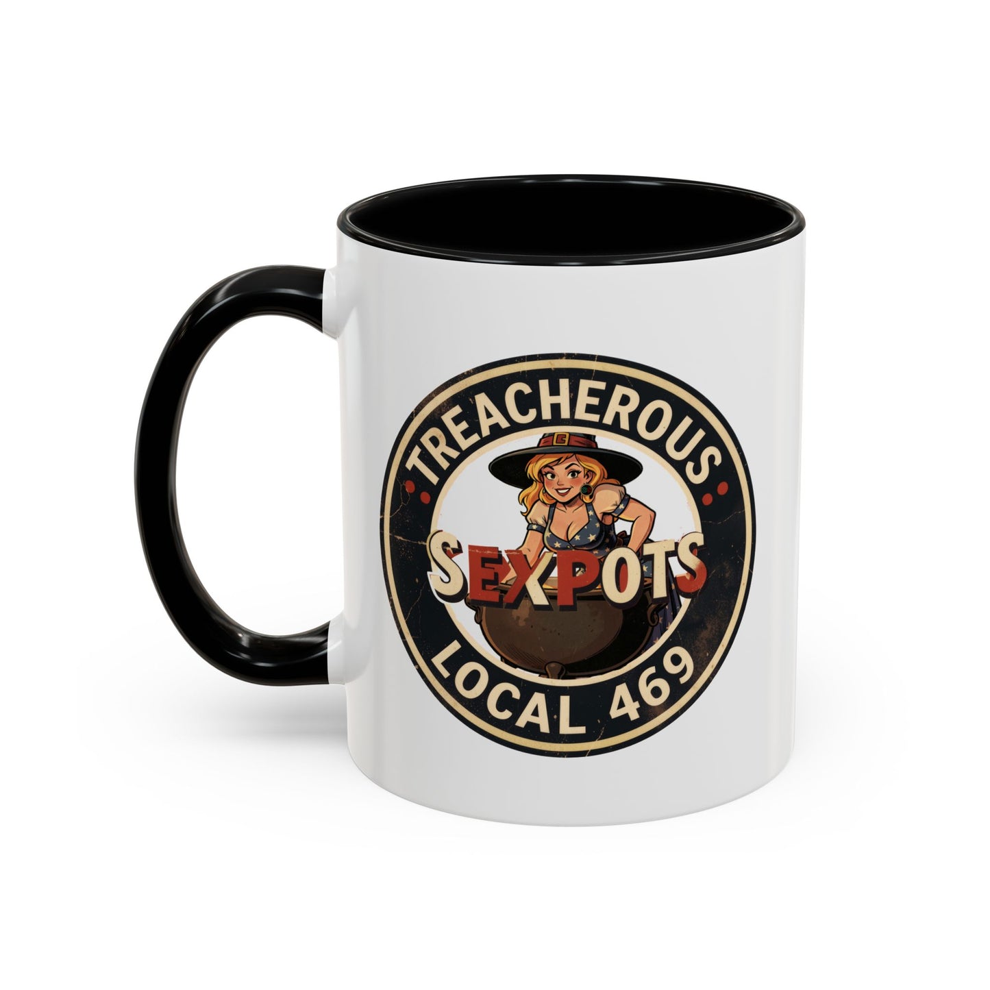 Treacherous Local 469 - Coffee Mug (11, 15oz) Cinema Siblings - Nolan's Odyssey - Circe: From Villainous Vixen to Victim - Homer's Hotties