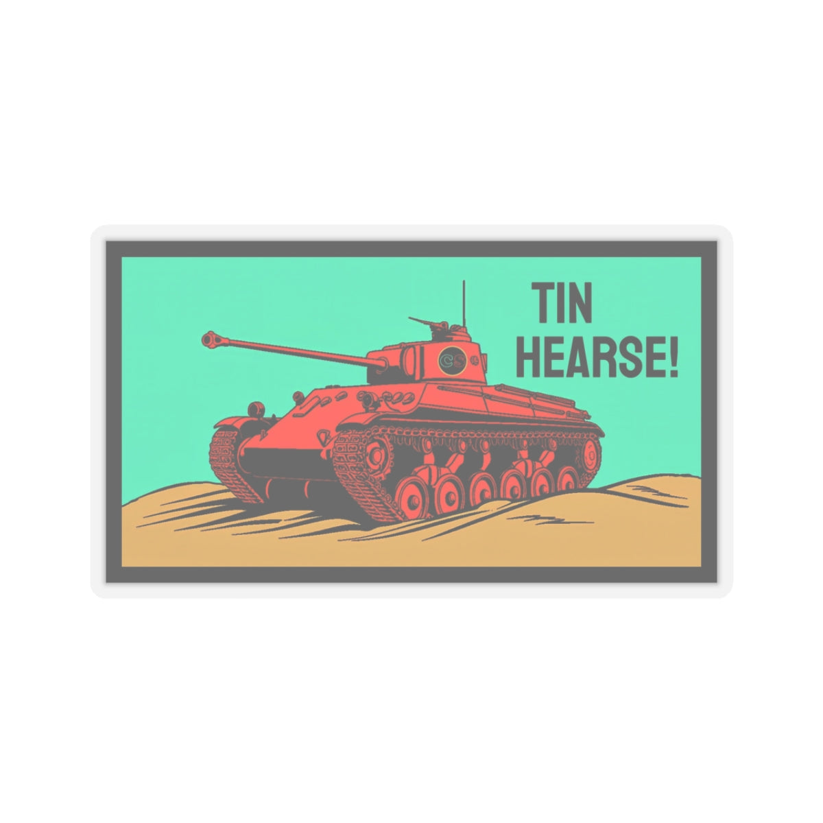 Tin Hearse! Cinema Siblings Stickers - Multiple Sizes -  Sahara (1942) - Moses or Aragon