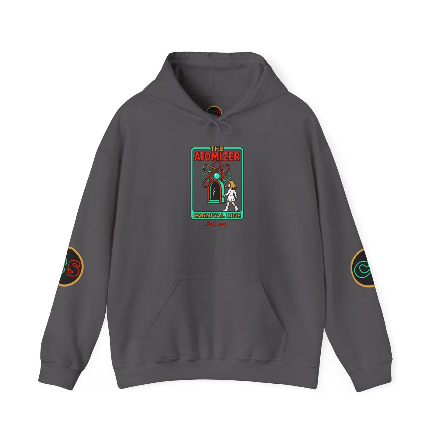 The Atomizer Betty Knew Unisex Heavy Blend™ Hooded Sweatshirt Splash, Mannequin & Weird Science 1980's Manic Pixie Dream Pygmalion