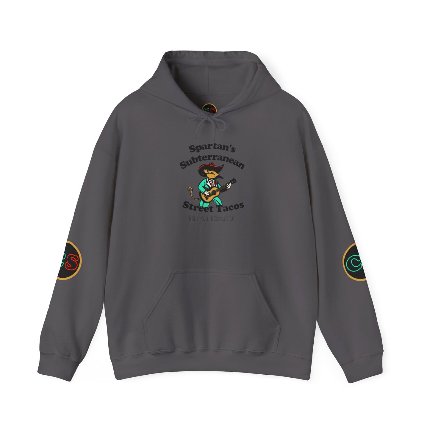 Spartan's Subterranean Tacos Unisex Heavy Blend™ Hooded Sweatshirt Demolition Man Practically Prophesy