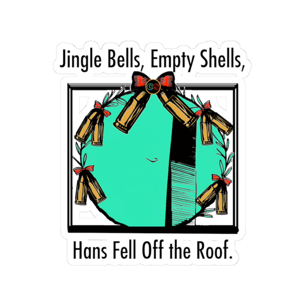 Jingle Shells - Cinema Siblings Stickers - Multiple Sizes -  Episode Die Hard - Is Holly the Bad Guy?