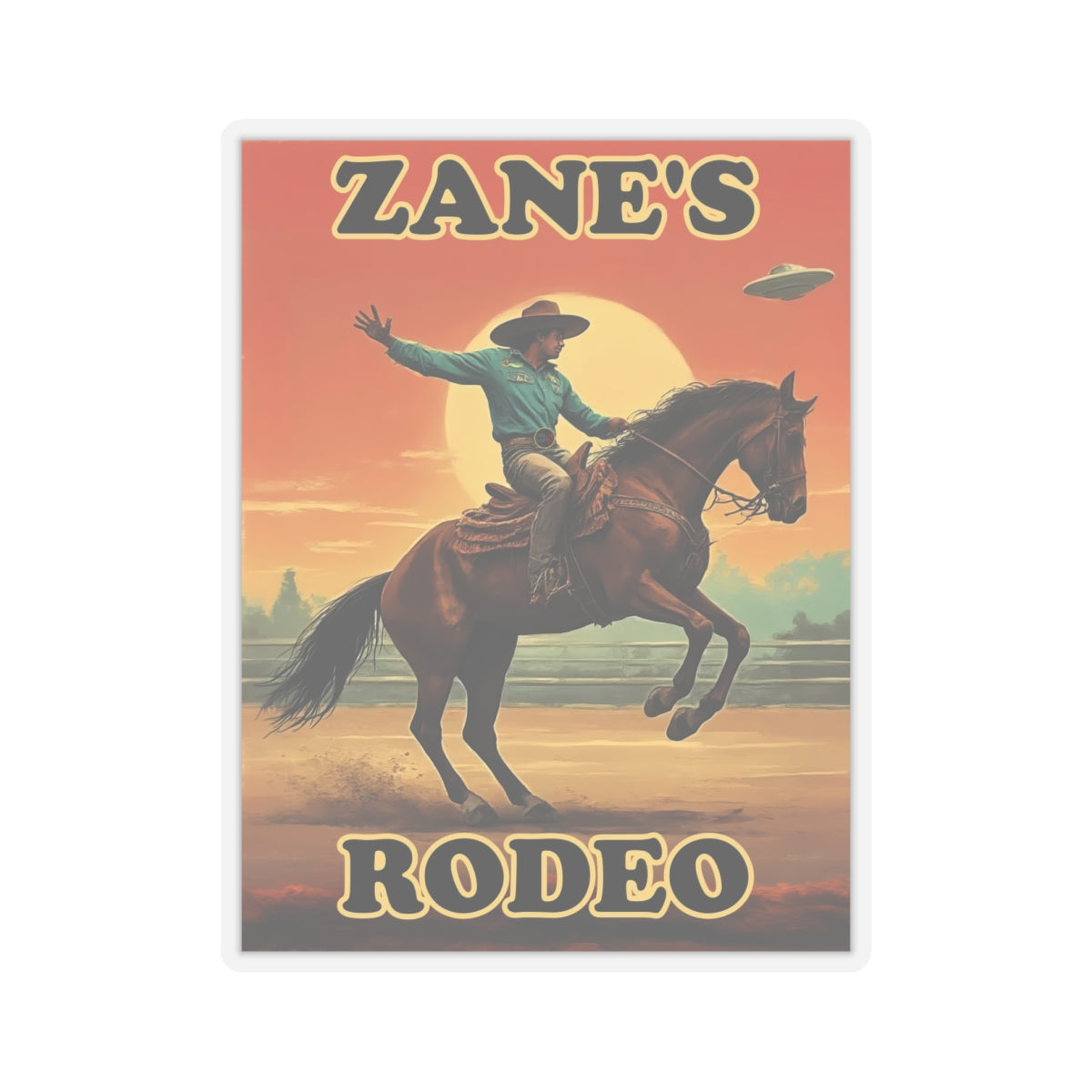 Zane's Rodeo - Cinema Siblings Stickers - Multiple Sizes - The Arrival - Planned Disclosure 30 Years Ago?