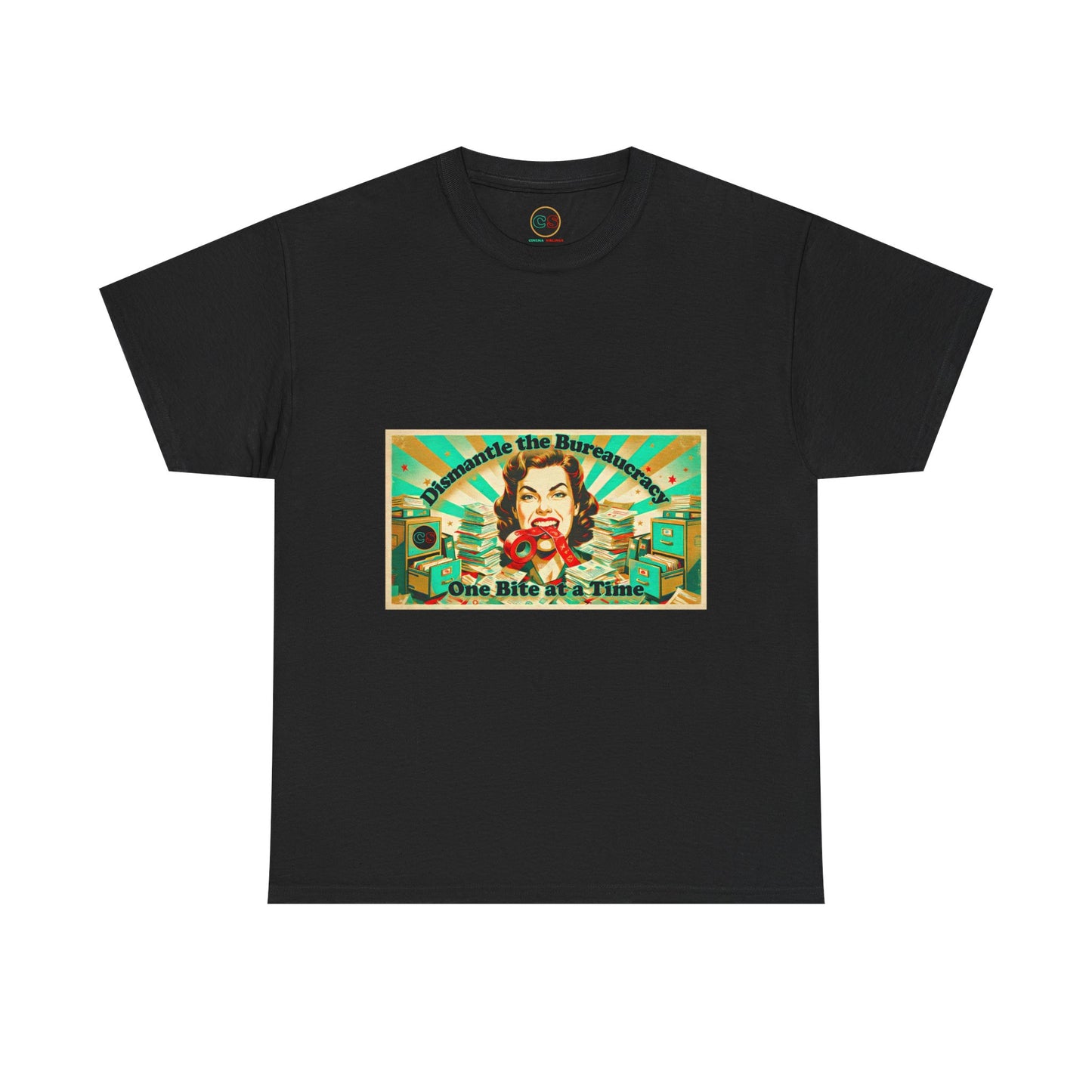 One Bite at a Time - Heavy Cotton Tee - Cinema Siblings - Tombstone or The Good King, Wyatt Earp
