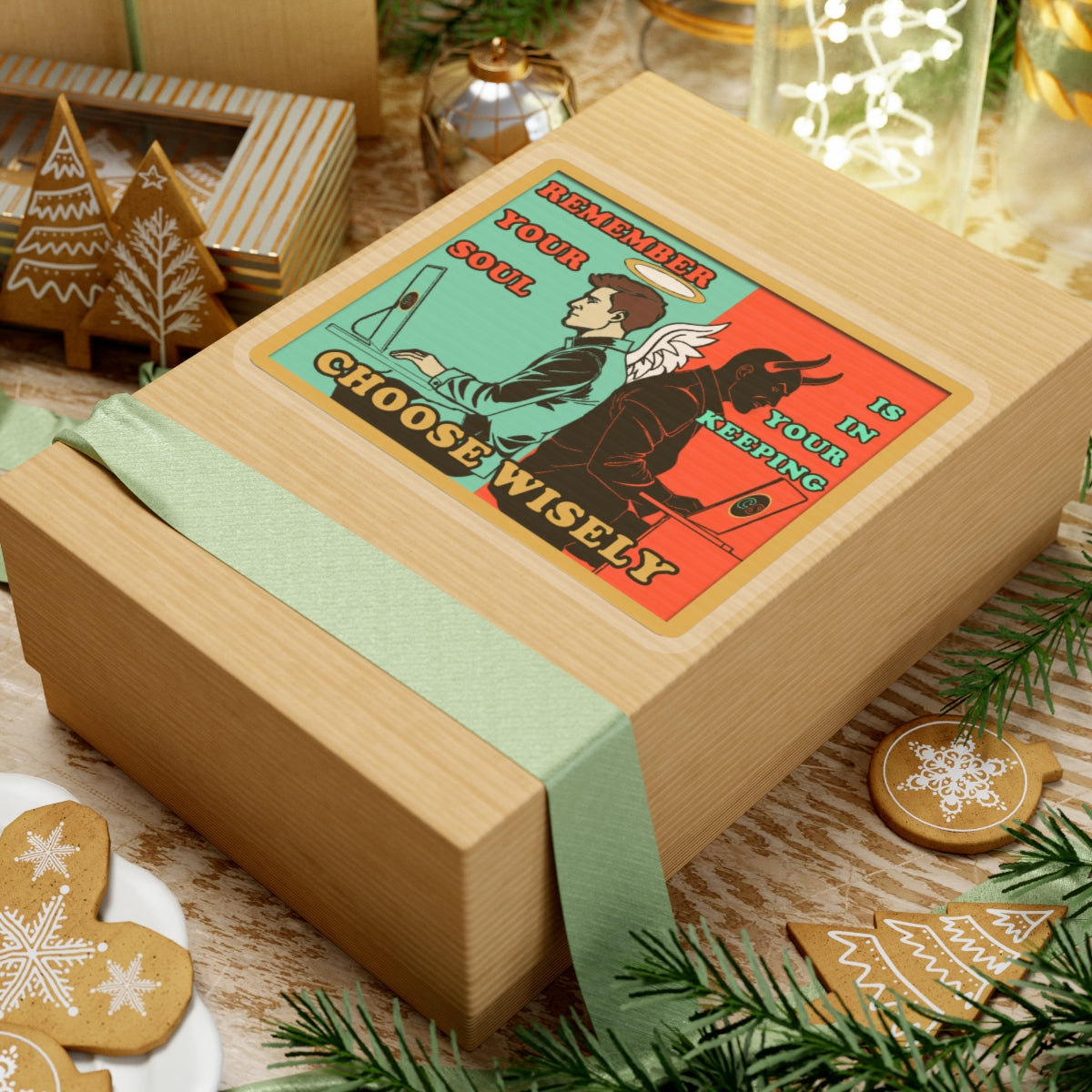 Keep Your Soul - Cinema Siblings Stickers - Multiple Sizes - Hackers (1995) - Hope Against AI Hegemony