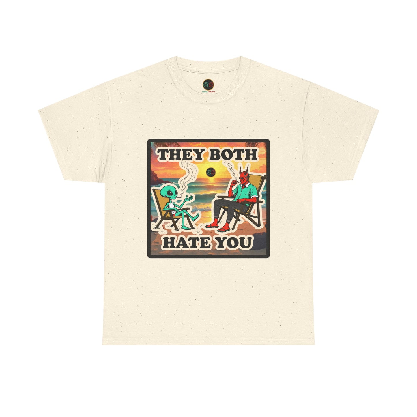They Both Hate You - Unisex Heavy Cotton Tee Cinema Siblings War Machine - Predictive Programming or Expensive Commercial?