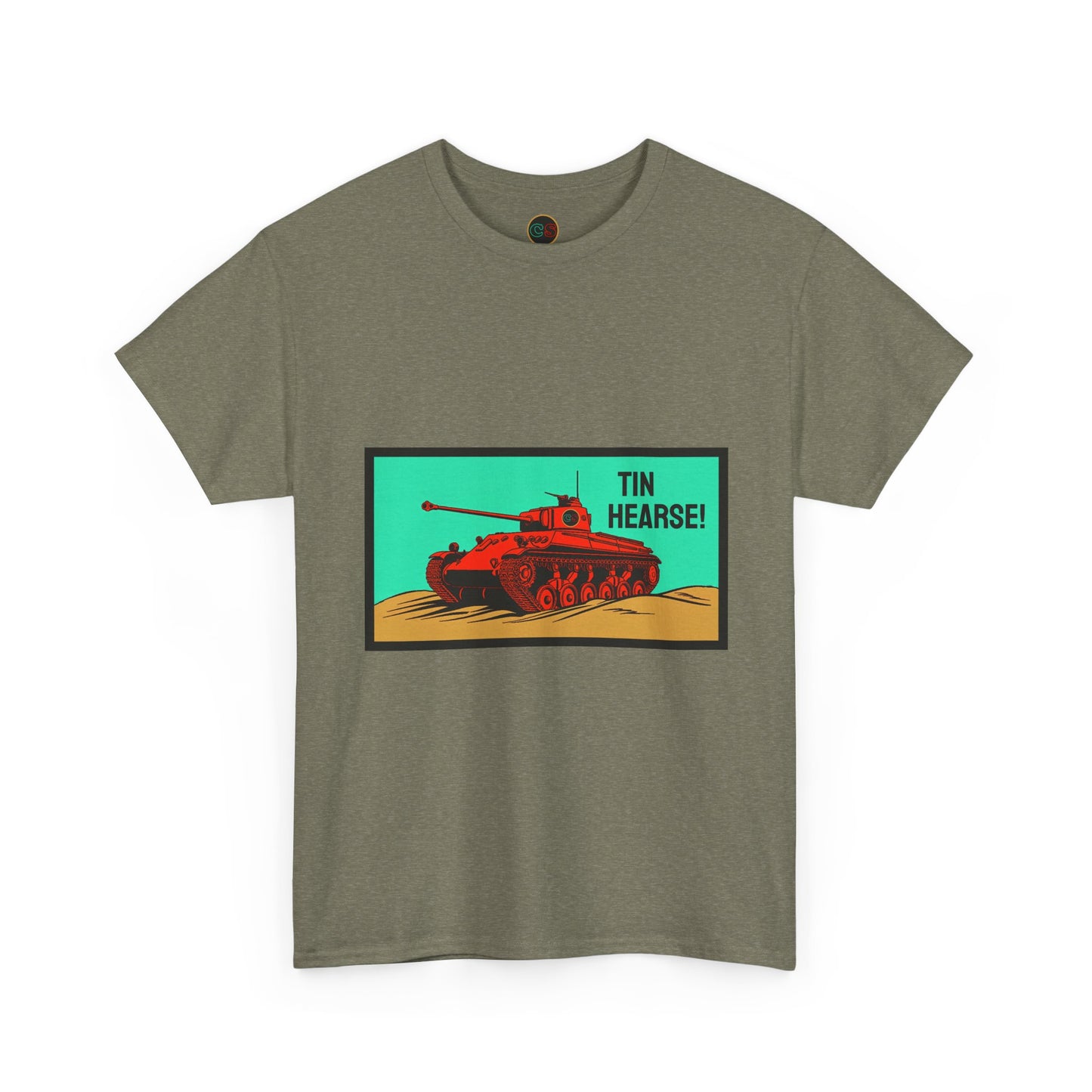 Tin Hearse!  Unisex Heavy Cotton Tee Cinema Siblings Sahara (1942) - Moses or Aragon