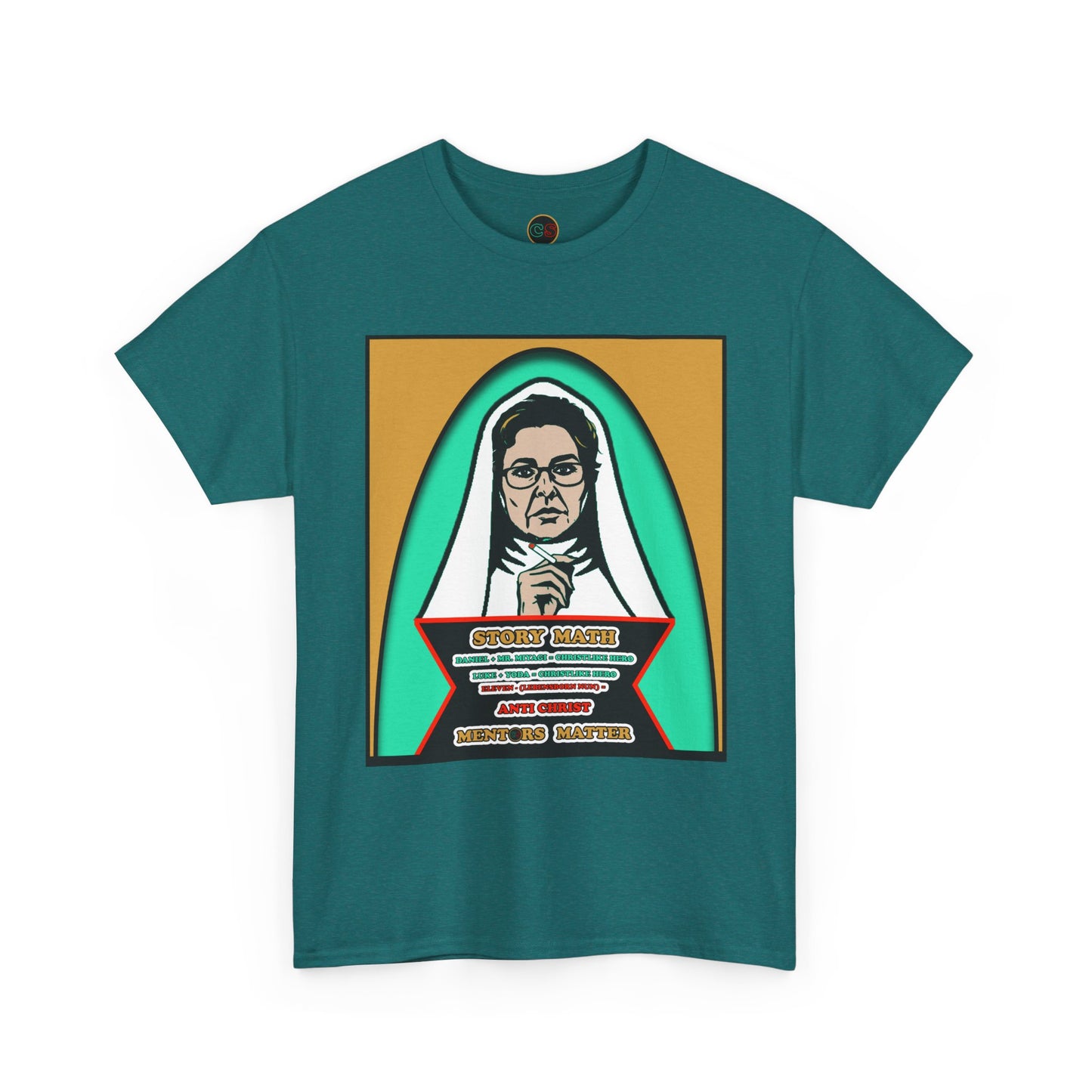 Mentors Matter - Unisex Heavy Cotton Tee Cinema Siblings - How Catholicism Could Have Saved Stranger Things