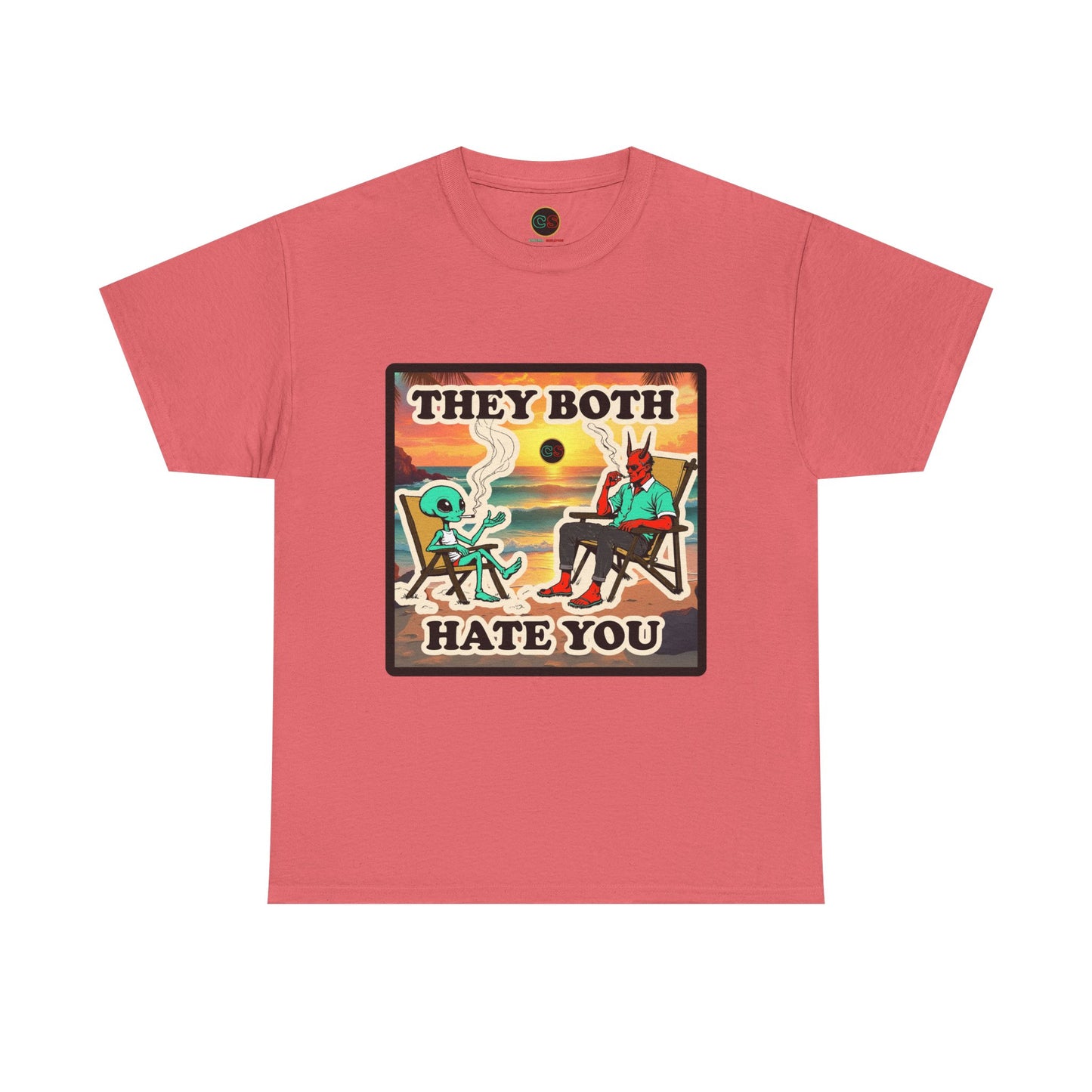 They Both Hate You - Unisex Heavy Cotton Tee Cinema Siblings War Machine - Predictive Programming or Expensive Commercial?