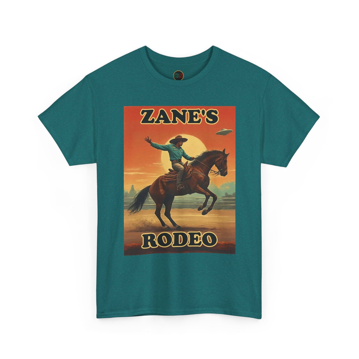 Zane's Rodeo - Unisex Heavy Cotton Tee - Cinema Siblings - The Arrival - Planned Disclosure 30 Years Ago?