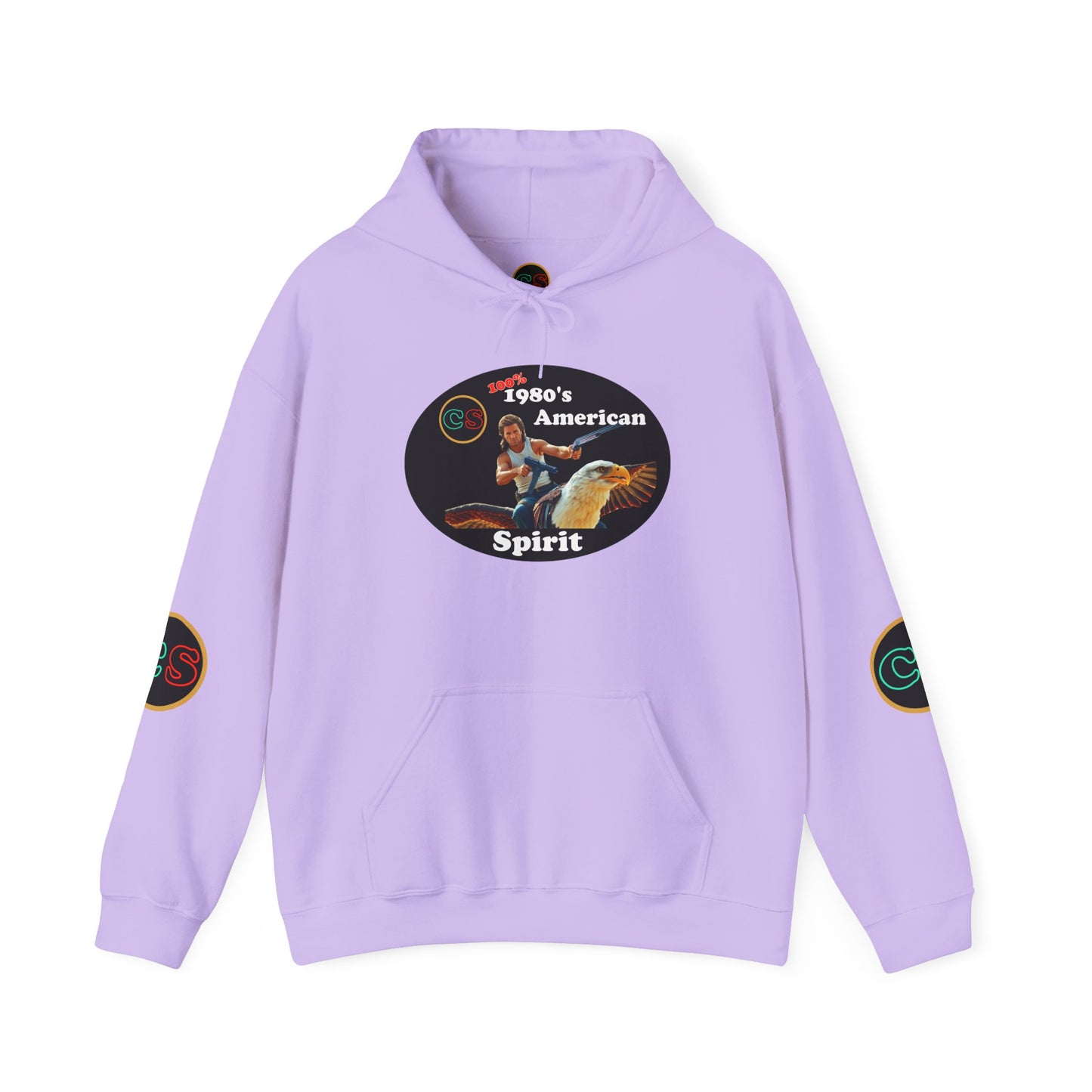 100% 1980s American Spirit Hoodie Hooded Sweatshirt Cinema Siblings Big Trouble in Little China - The MOST American Movie