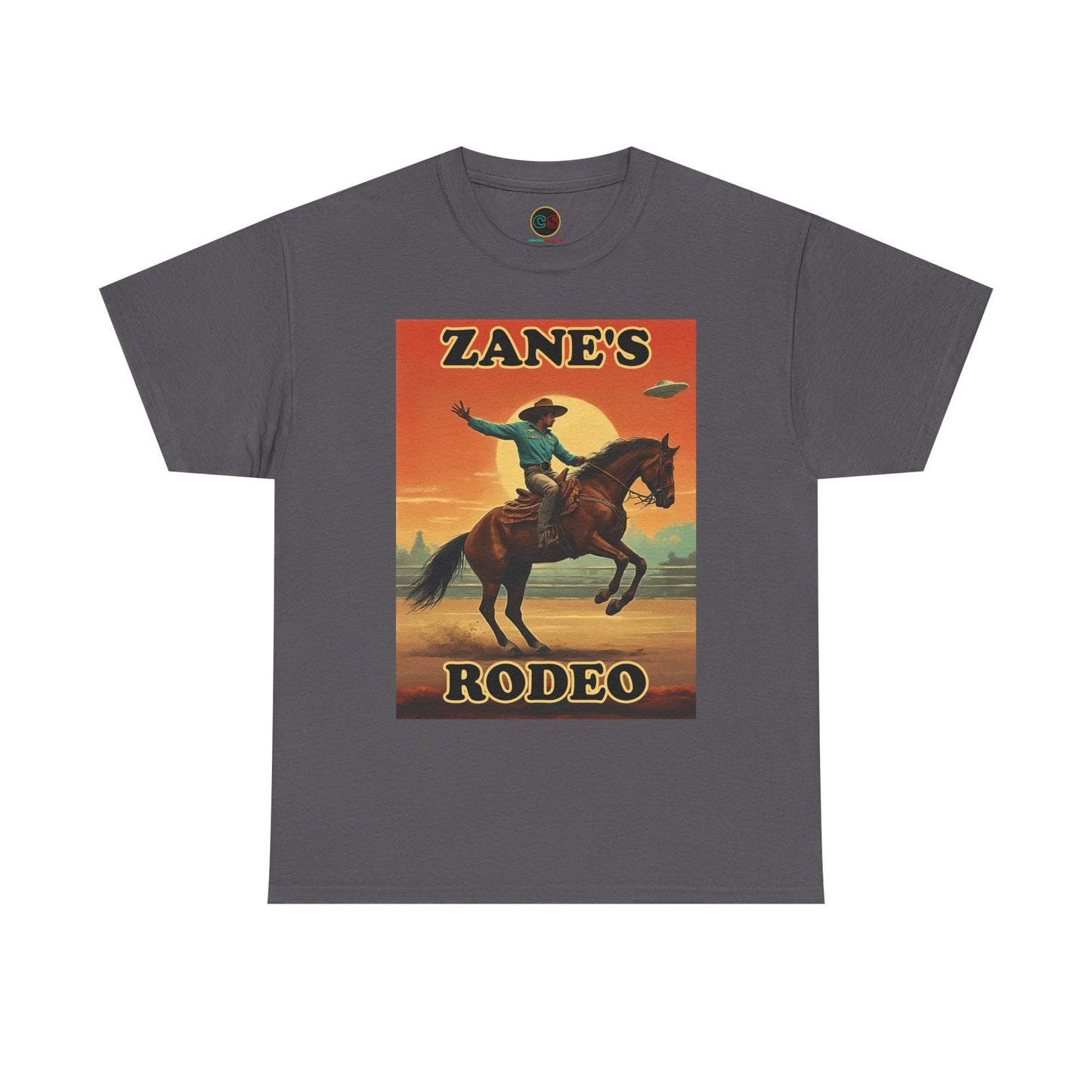 Zane's Rodeo - Unisex Heavy Cotton Tee - Cinema Siblings - The Arrival - Planned Disclosure 30 Years Ago?