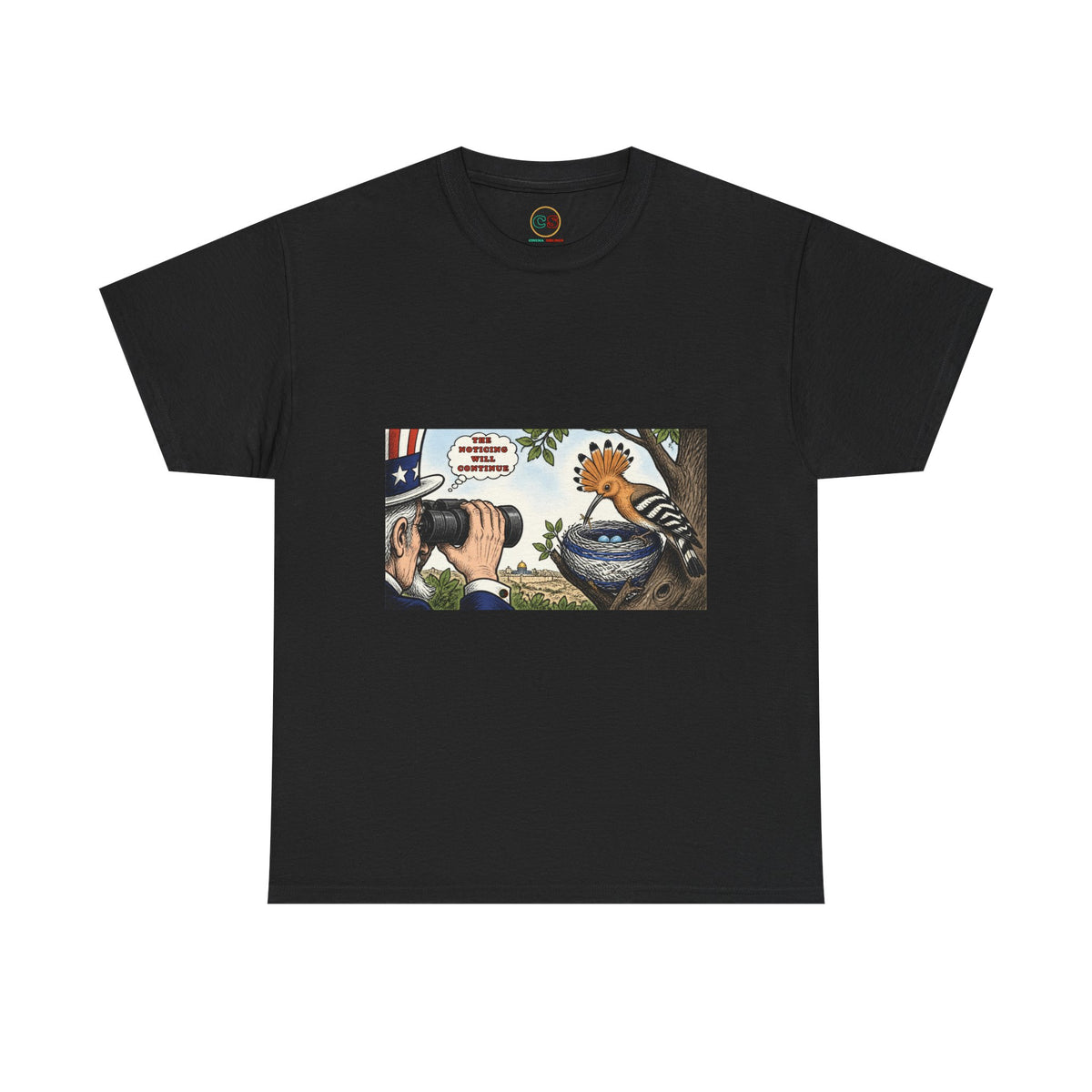 The Bird Watcher Noticing- Heavy Cotton Tee - Cinema Siblings -Shutter Island - Life Imitating Art?