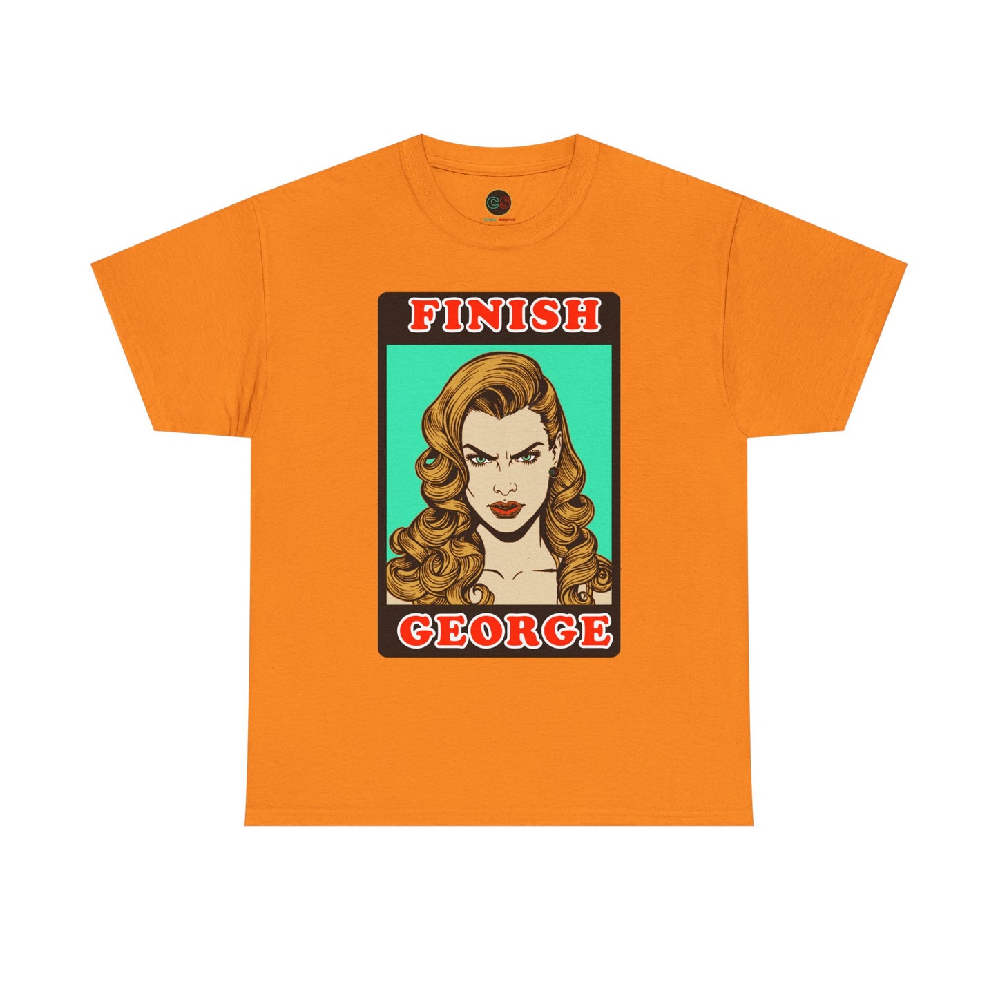 Finish George - Unisex Heavy Cotton Tee - Cinema Siblings - Stranger Things - Shutter Island Will - Fan Theory