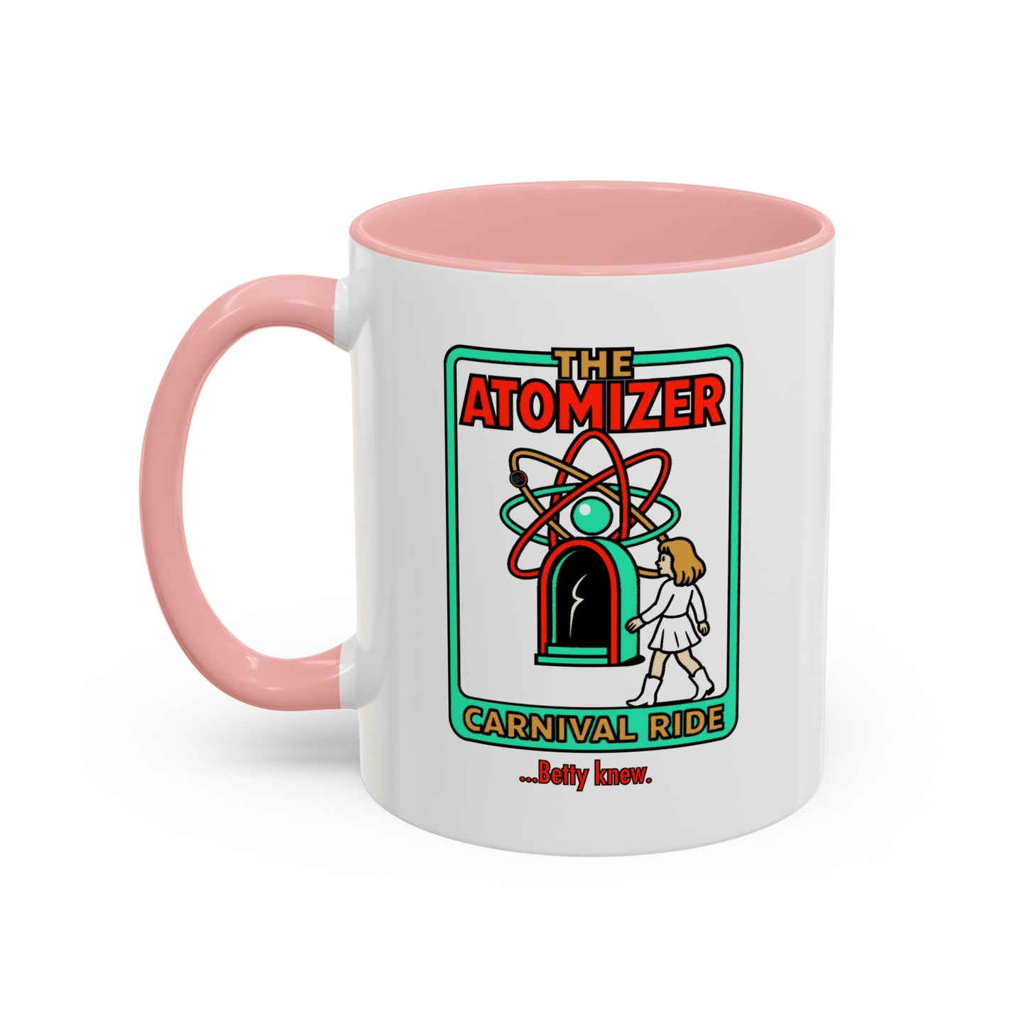 The Atomizer Betty Knew Accent Coffee Mug (11, 15oz) Cinema Siblings Splash, Mannequin & Weird Science 1980's Manic Pixie Dream Pygmalion