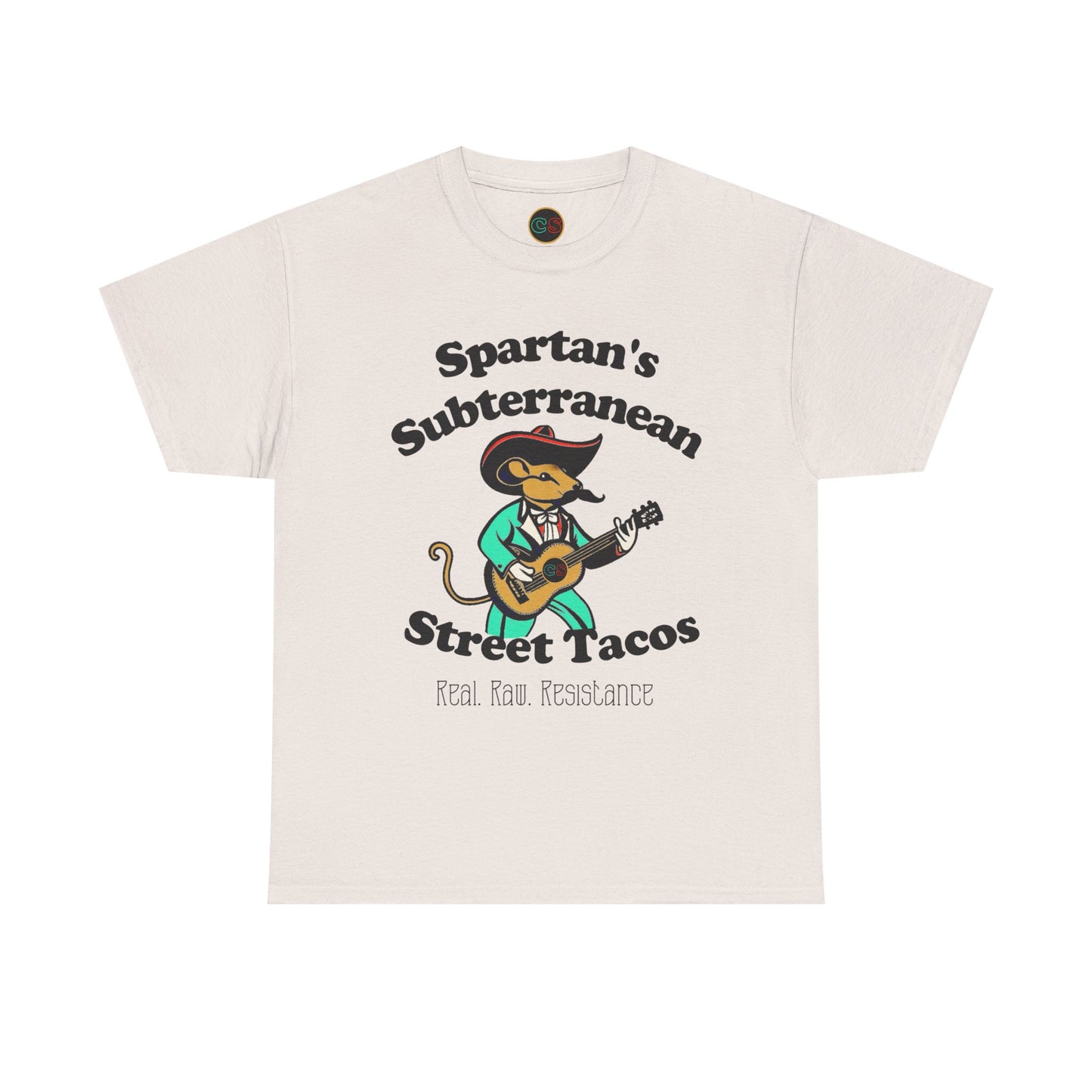 Spartan's Subterranean Tacos - Unisex Heavy Cotton Tee - Demolition Man Practically Prophesy