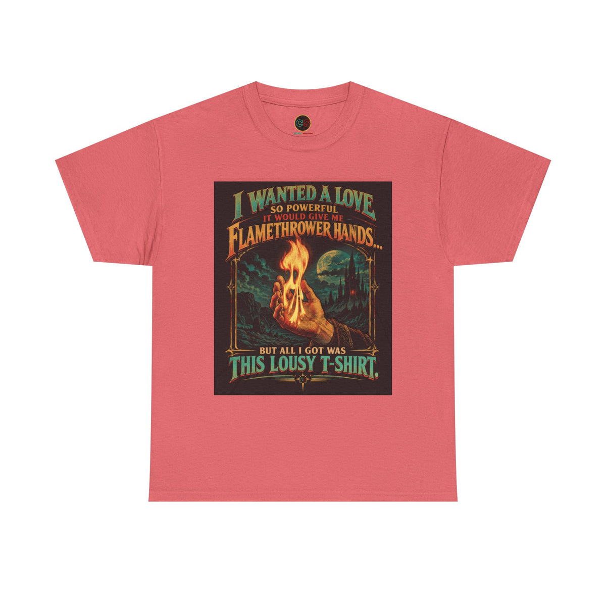 Flamethrower Love - Heavy Cotton Tee - Cinema Siblings -Krull - The Forgotten Masterpiece That Got Love, Marriage & Heroism RIGHT