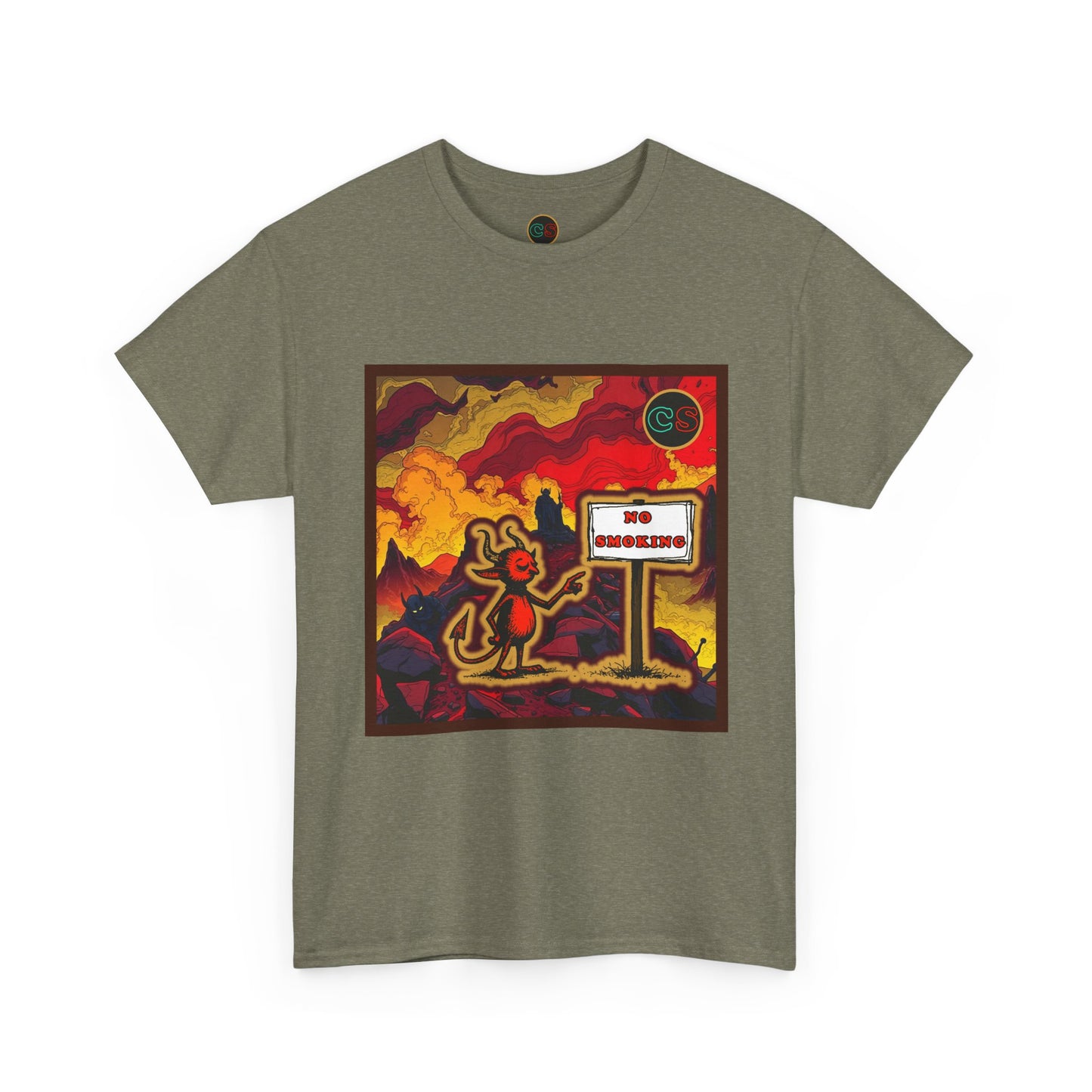 No Smoking - Unisex Heavy Cotton Tee Cinema Siblings - Stranger Things Seasons 3-5... set in Hell?