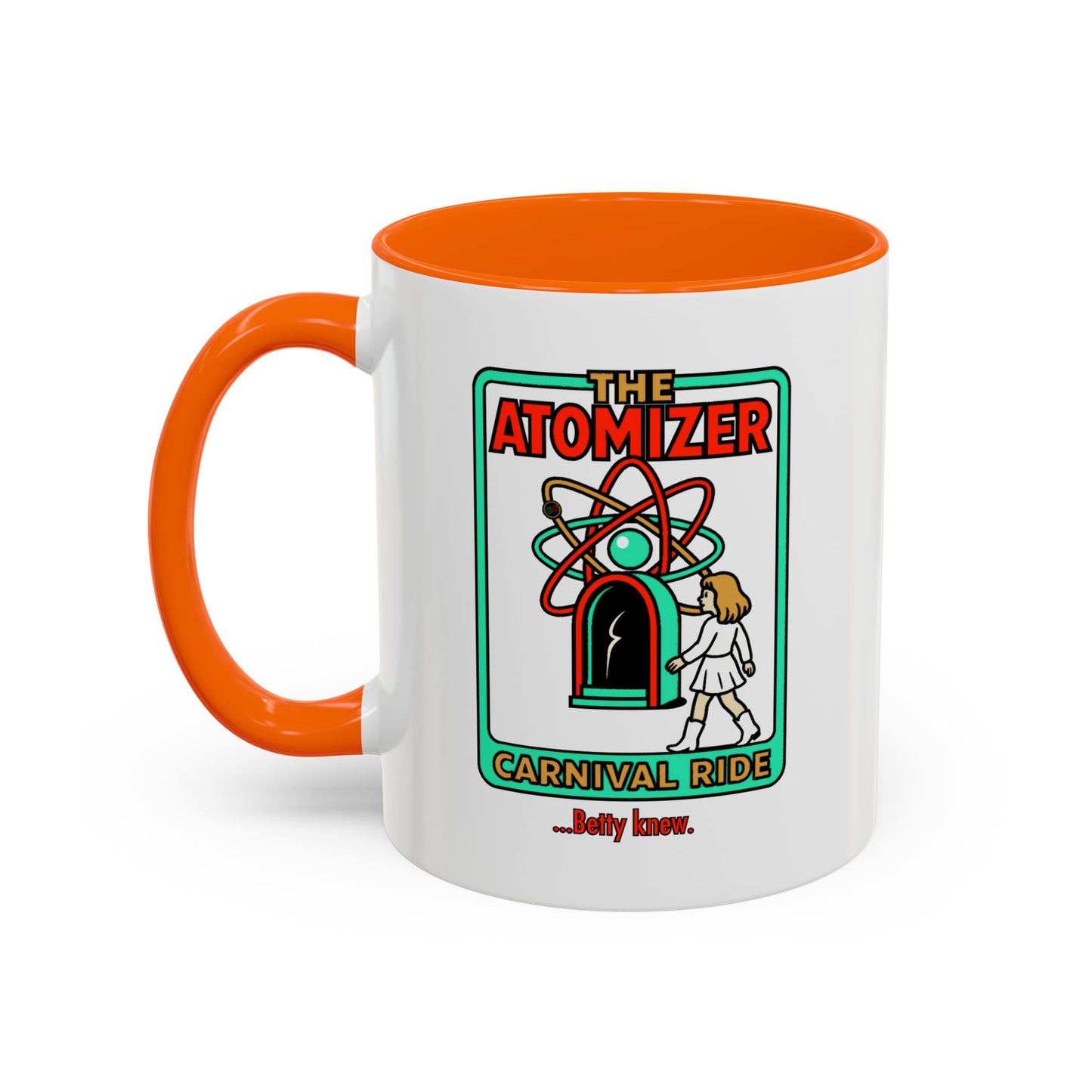 The Atomizer Betty Knew Accent Coffee Mug (11, 15oz) Cinema Siblings Splash, Mannequin & Weird Science 1980's Manic Pixie Dream Pygmalion