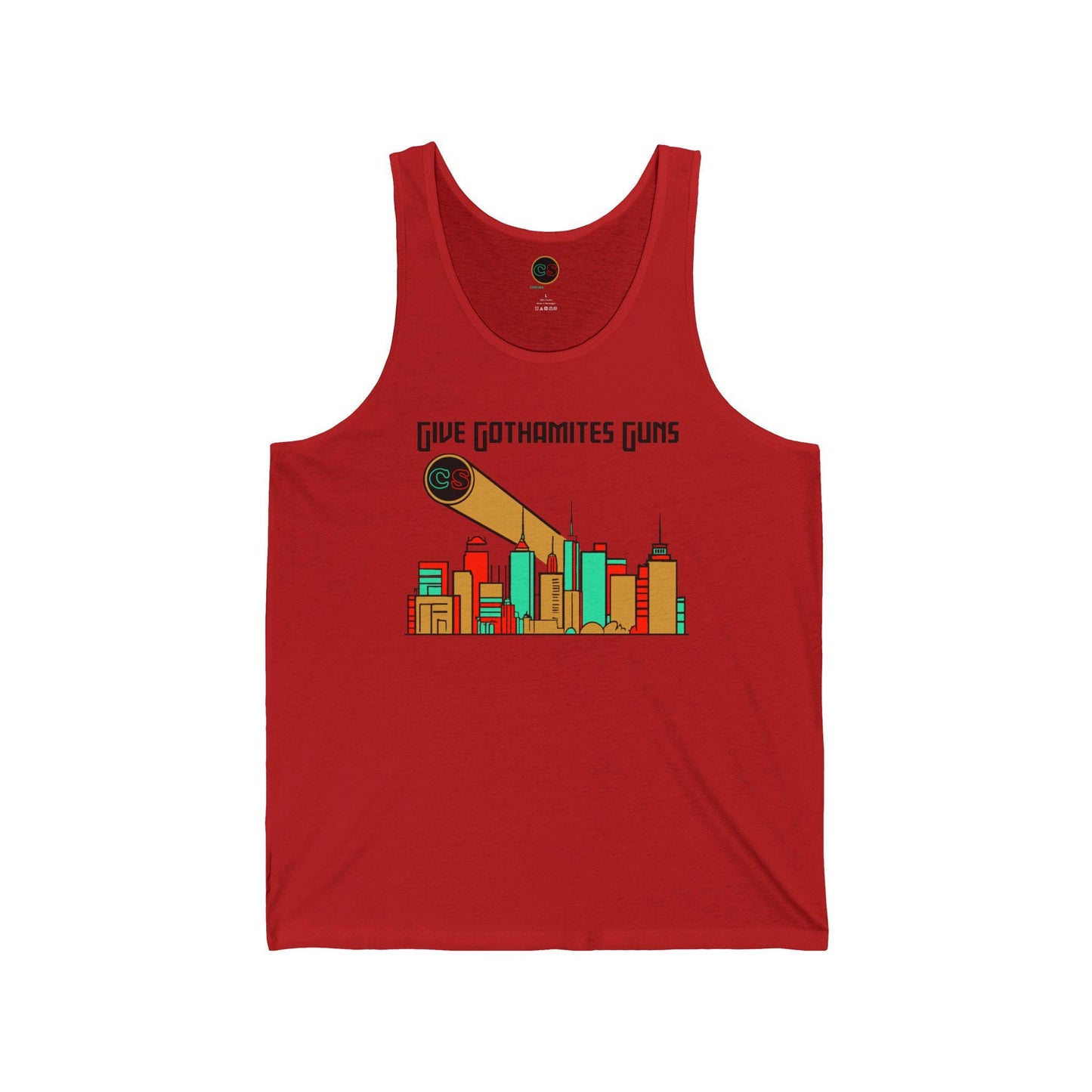 Give Gothamites Guns Unisex Jersey Tank Cinema Siblings Episode Joker 2 - Martyring The Accidental Hero