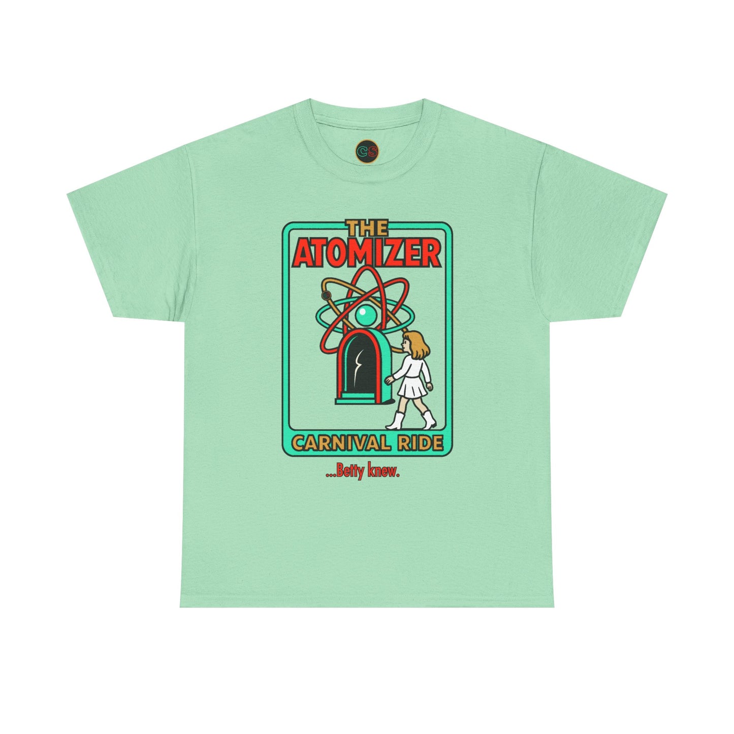 The Atomizer - Betty Knew - Unisex Heavy Cotton Tee - Splash, Mannequin & Weird Science 1980's Manic Pixie Dream Pygmalion