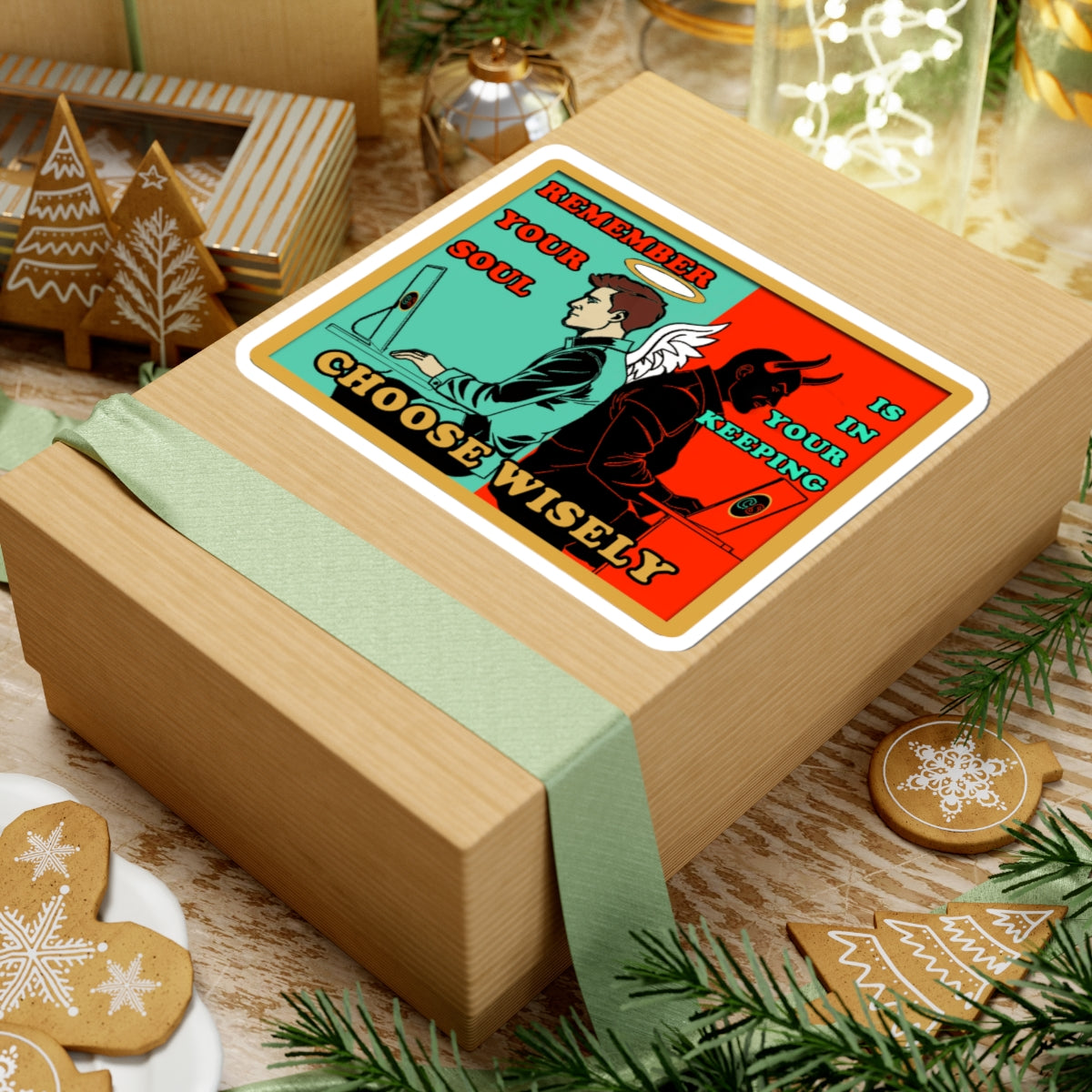 Keep Your Soul - Cinema Siblings Stickers - Multiple Sizes - Hackers (1995) - Hope Against AI Hegemony