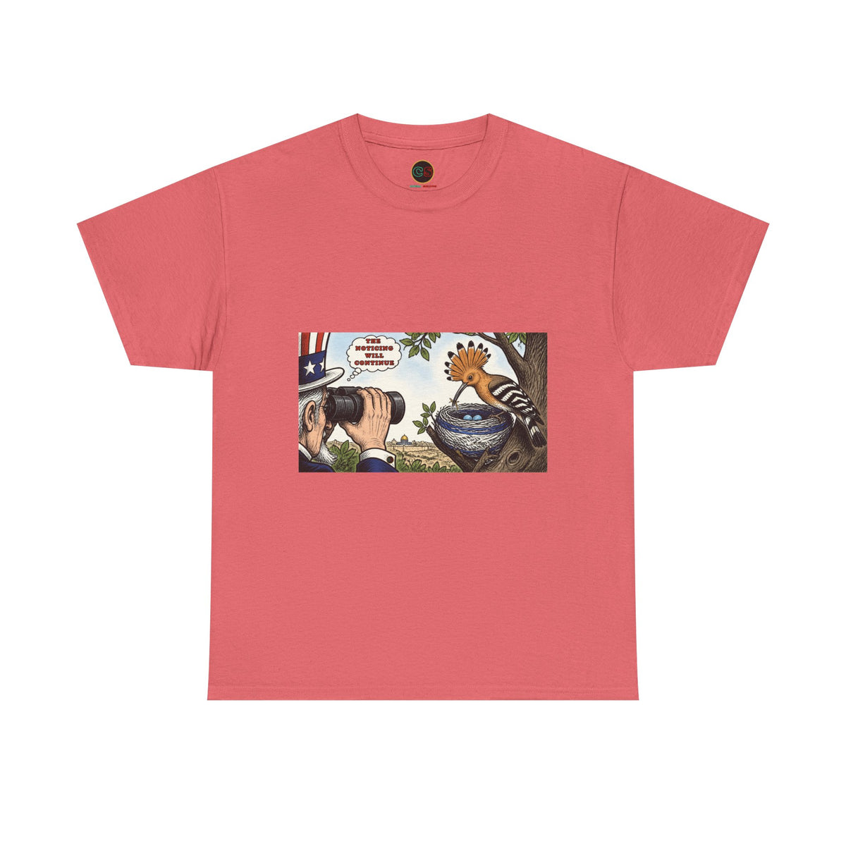 The Bird Watcher Noticing- Heavy Cotton Tee - Cinema Siblings -Shutter Island - Life Imitating Art?