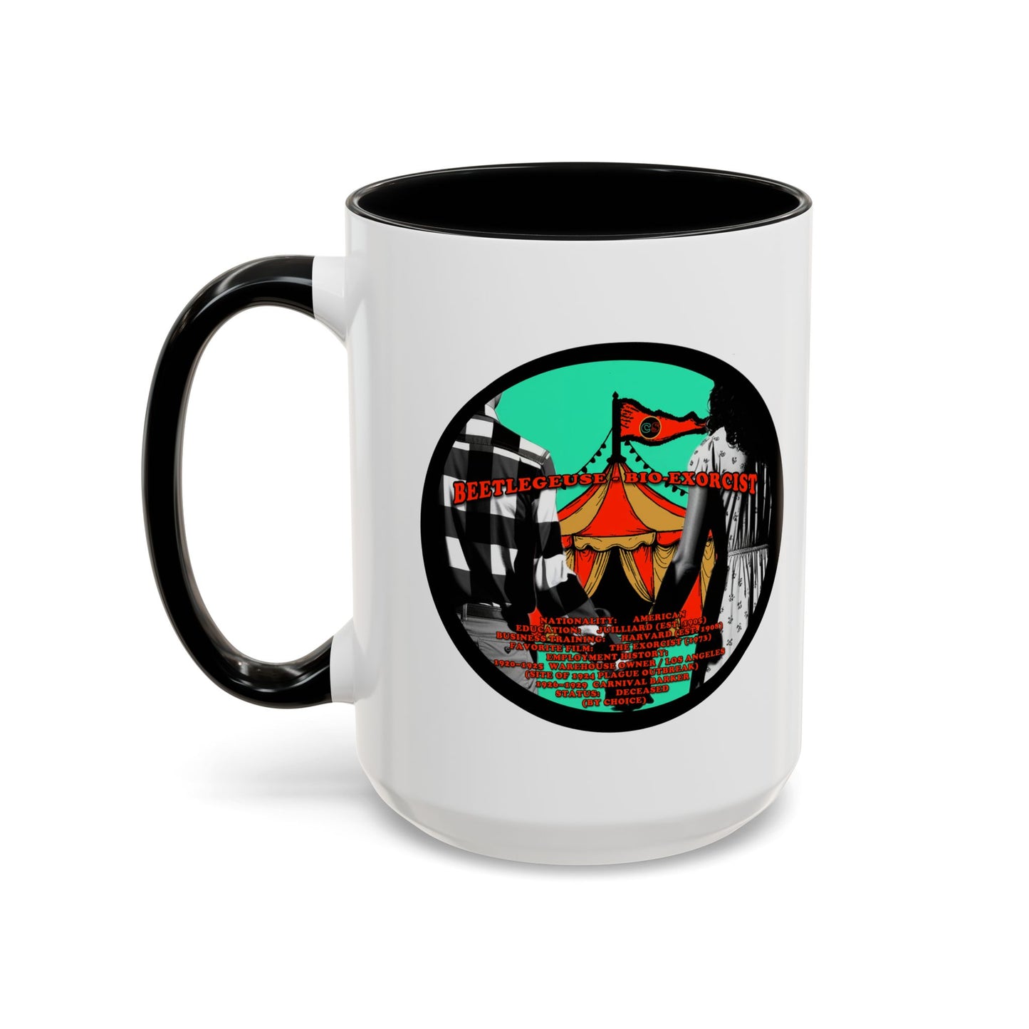 Demonic Resume Accent Coffee Mug Cinema Siblings Episode Beetlejuice Beetlejuice Malice for Motherhood