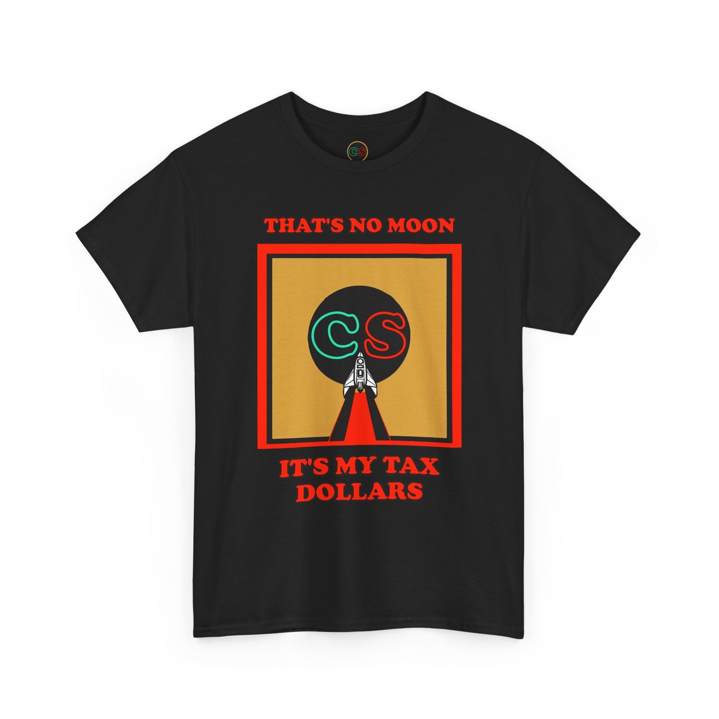 That's No Moon - Unisex Heavy Cotton Tee Cinema Siblings Happy Reviewers Compare Project Hail Mary Movie to the Book by Andy Weir