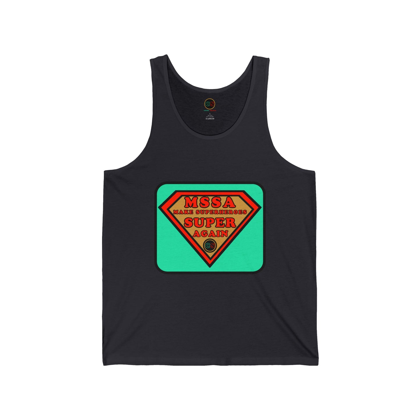 MSSA - Make Superheroes Super Again Unisex Jersey Tank Cinema Siblings SUPERMAN: Donner, Snyder & Gunn - The Purpose of Power