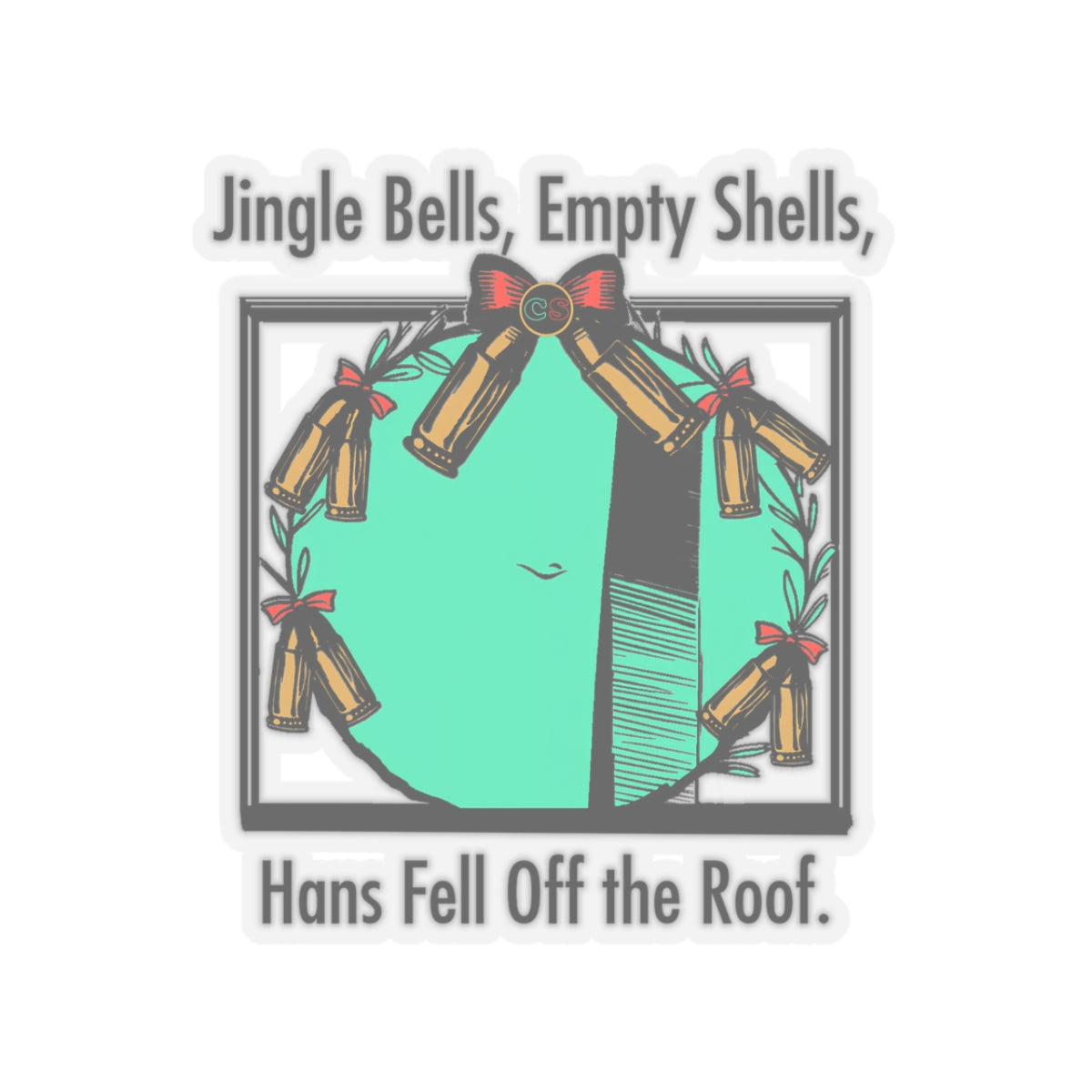 Jingle Shells - Cinema Siblings Stickers - Multiple Sizes -  Episode Die Hard - Is Holly the Bad Guy?