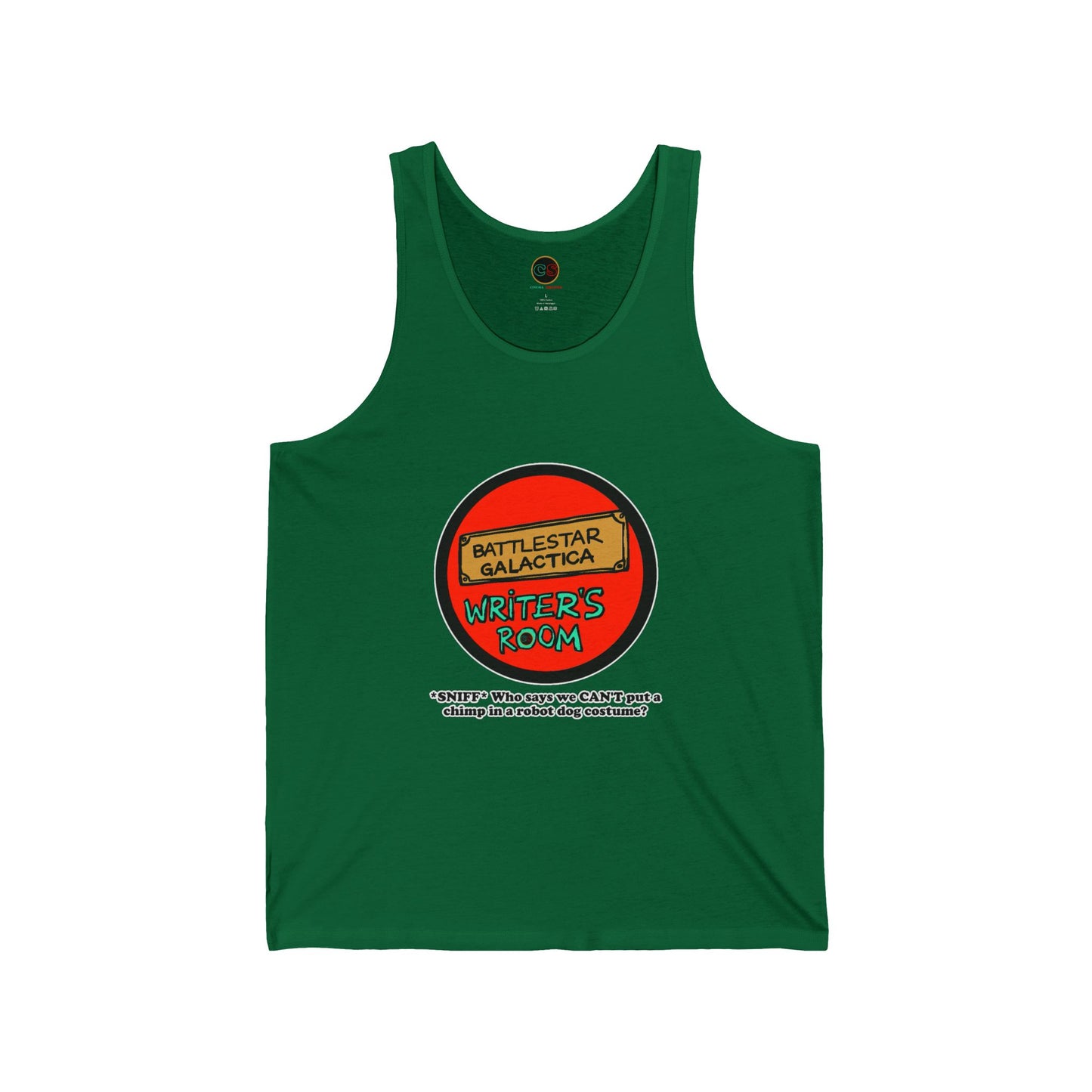 Writer's Room Snort Unisex Jersey Tank Cinema Siblings  Episode Battlestar Galactica - Starbuck versus Stardoe