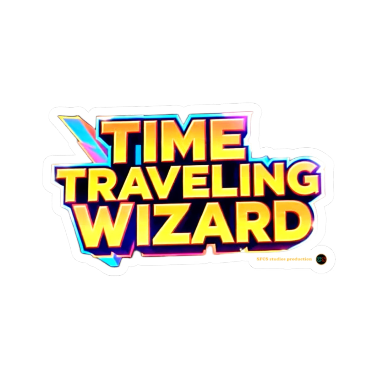 Time Traveling Wizard - Cinema Siblings Stickers - Multiple Sizes - The Abandons: The Worst Western Ever Made