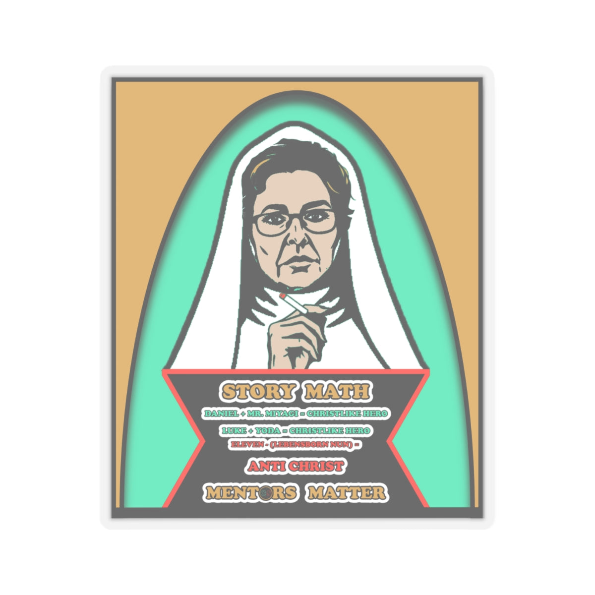 Mentors Matter - Cinema Siblings Stickers - Multiple Sizes - How Catholicism Could Have Saved Stranger Things