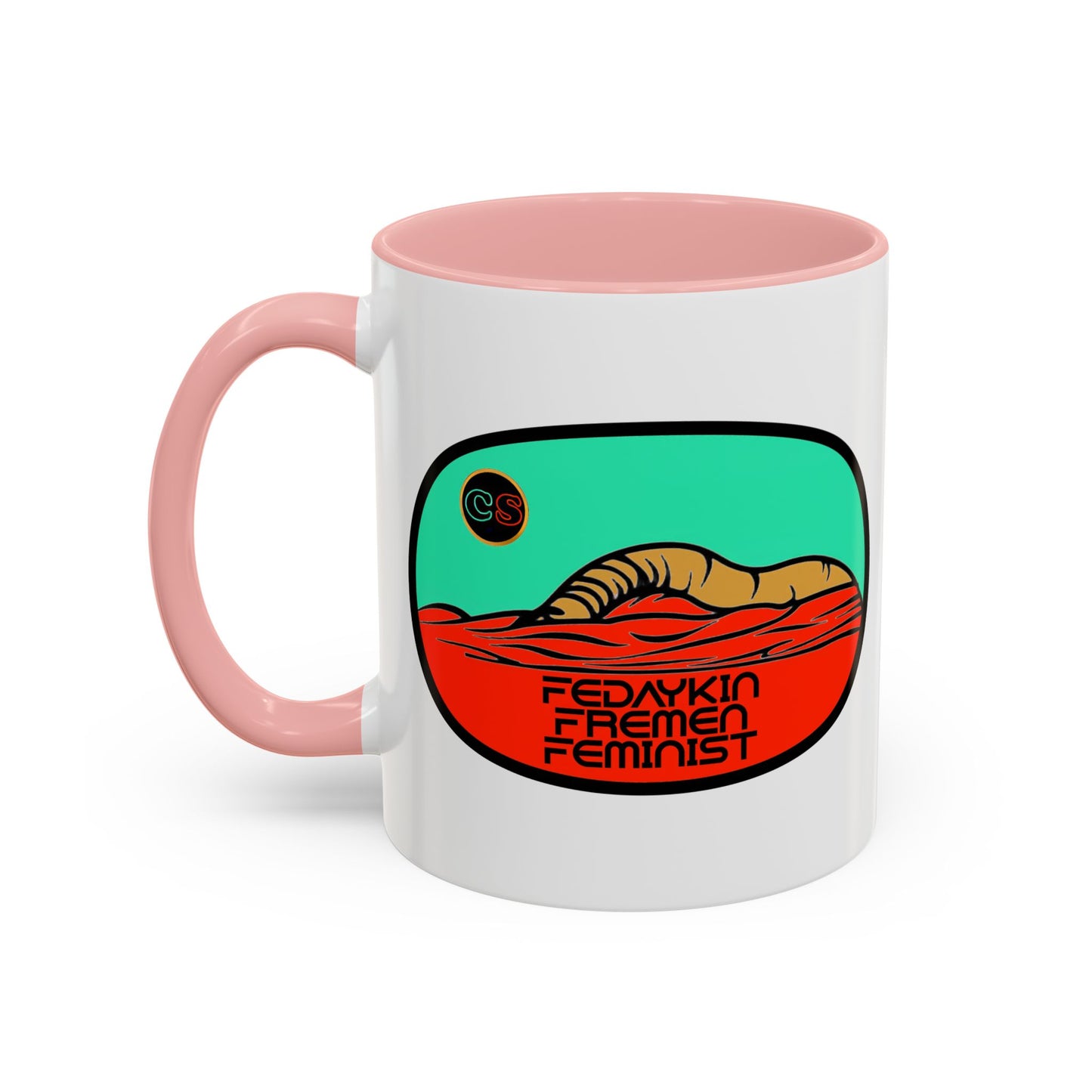 Sand Worm Surprise Accent Coffee Mug (11, 15oz) Cinema Siblings episode Dune - Lost in the Desert