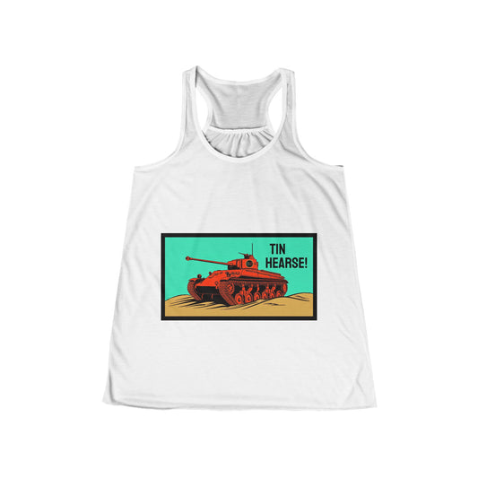 Tin Hearse! Women's Flowy Racerback Tank Cinema Siblings Sahara (1942) - Moses or Aragon