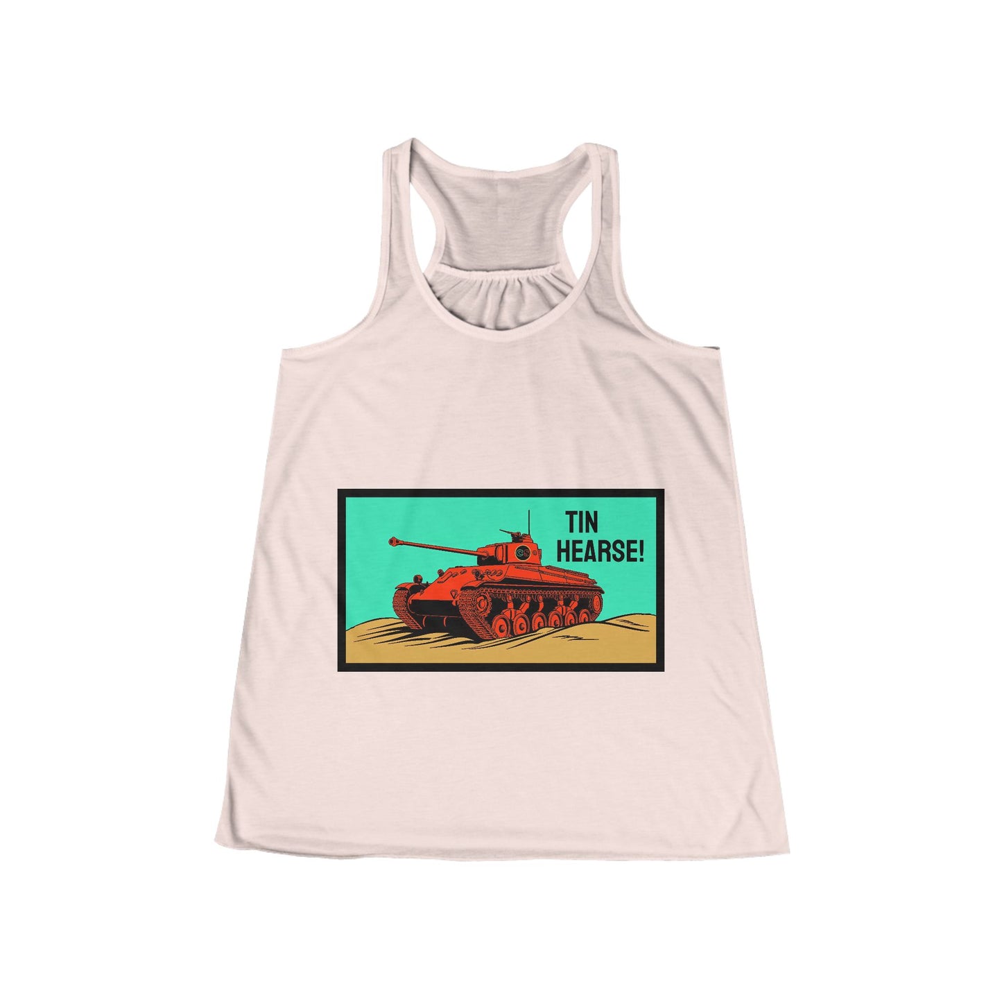 Tin Hearse! Women's Flowy Racerback Tank Cinema Siblings Sahara (1942) - Moses or Aragon