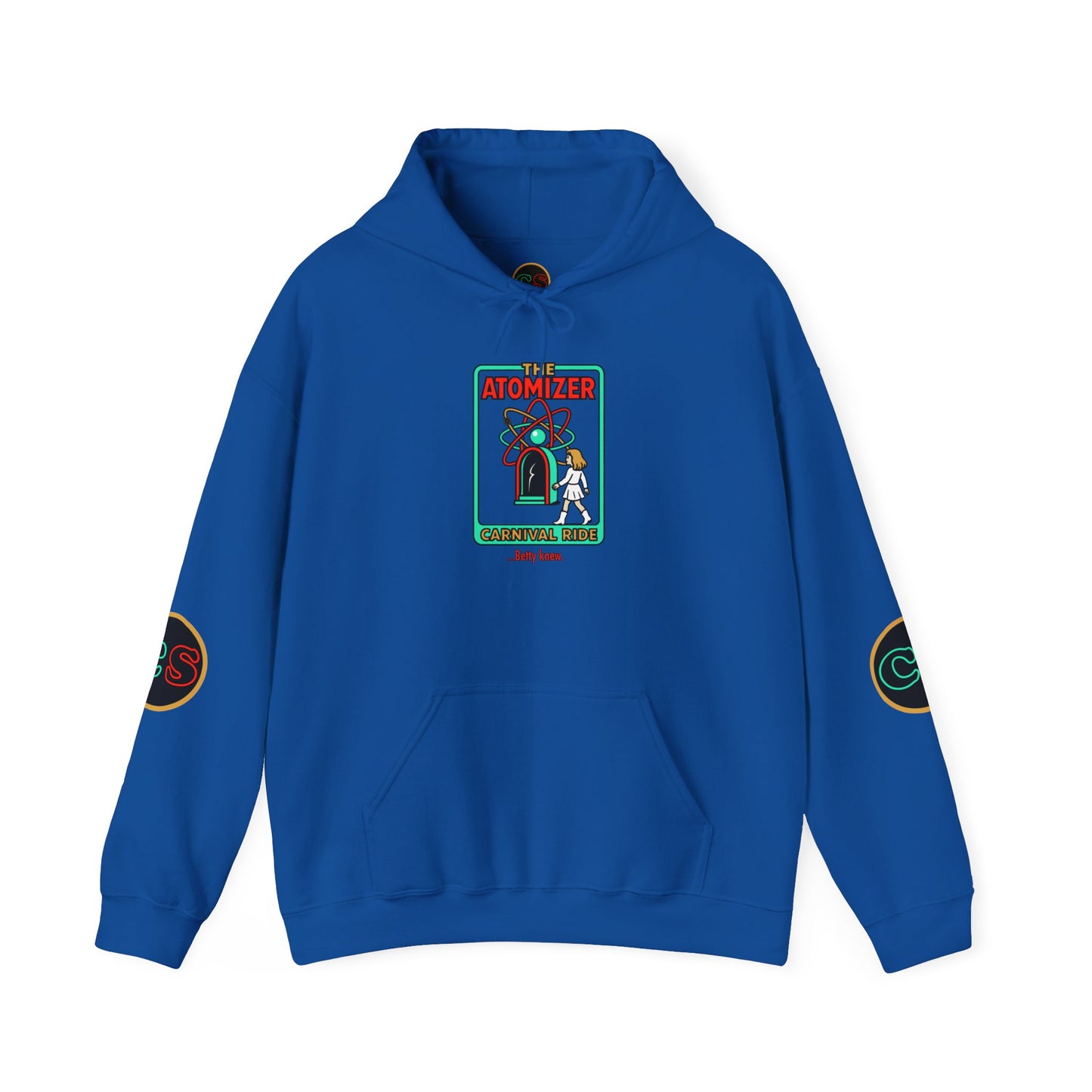 The Atomizer Betty Knew Unisex Heavy Blend™ Hooded Sweatshirt Splash, Mannequin & Weird Science 1980's Manic Pixie Dream Pygmalion