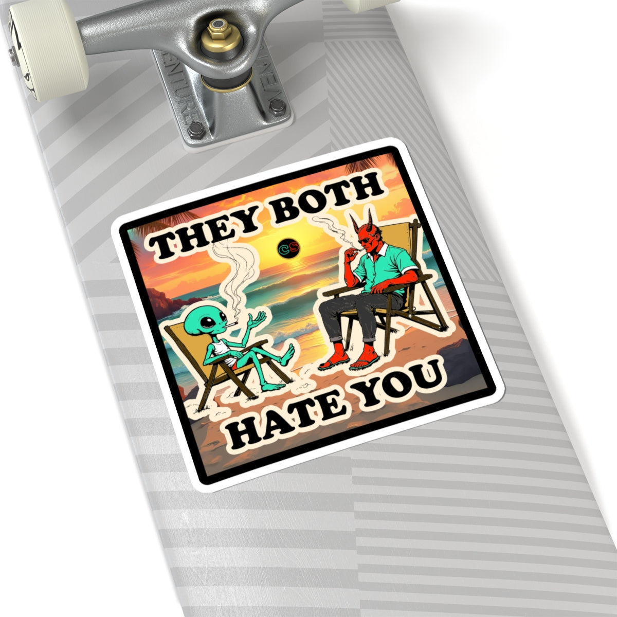 They Both Hate You - Cinema Siblings Stickers - Multiple Sizes - War Machine - Predictive Programming or Expensive Commercial?