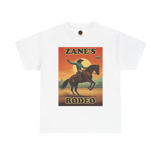 Zane's Rodeo - Unisex Heavy Cotton Tee - Cinema Siblings - The Arrival - Planned Disclosure 30 Years Ago?