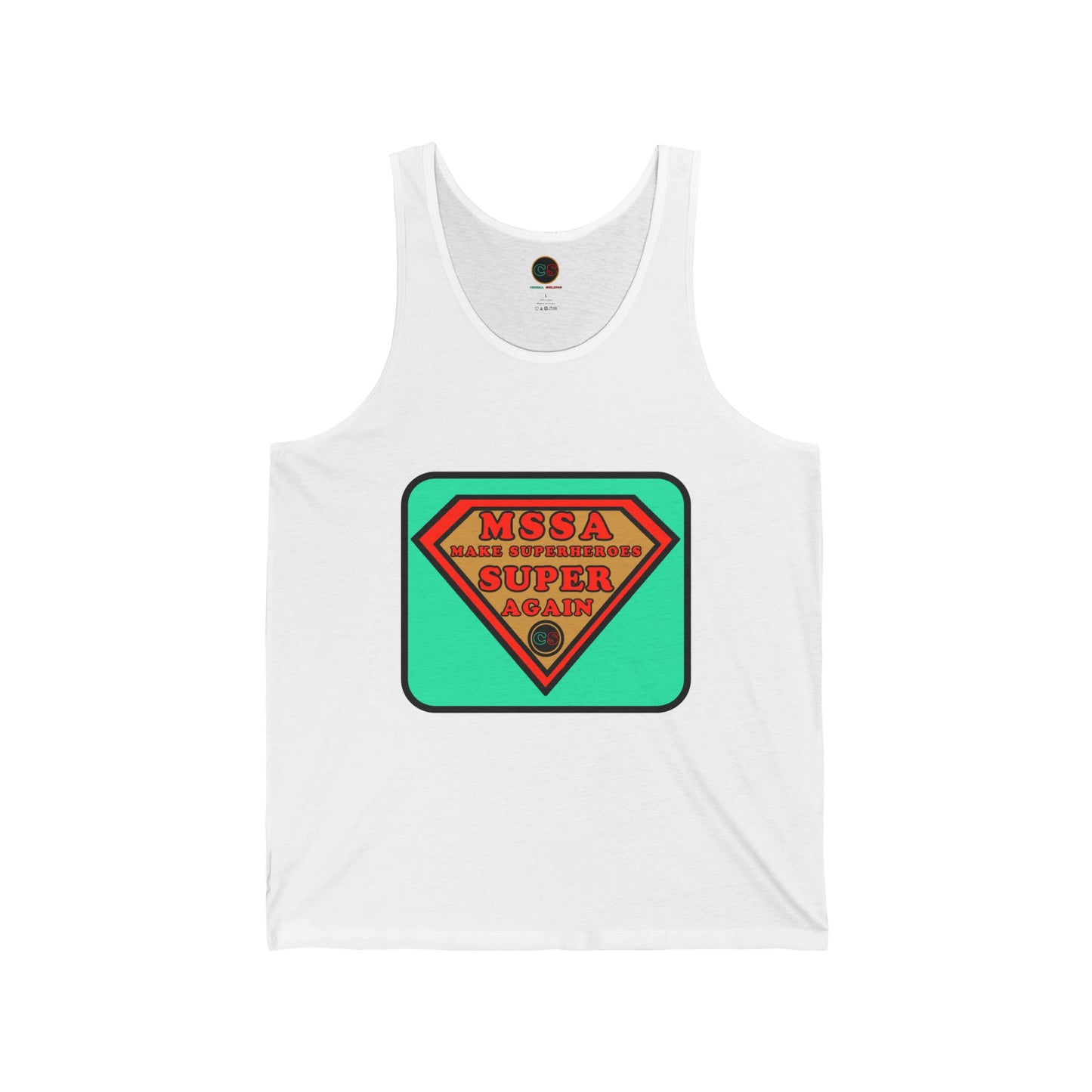 MSSA - Make Superheroes Super Again Unisex Jersey Tank Cinema Siblings SUPERMAN: Donner, Snyder & Gunn - The Purpose of Power