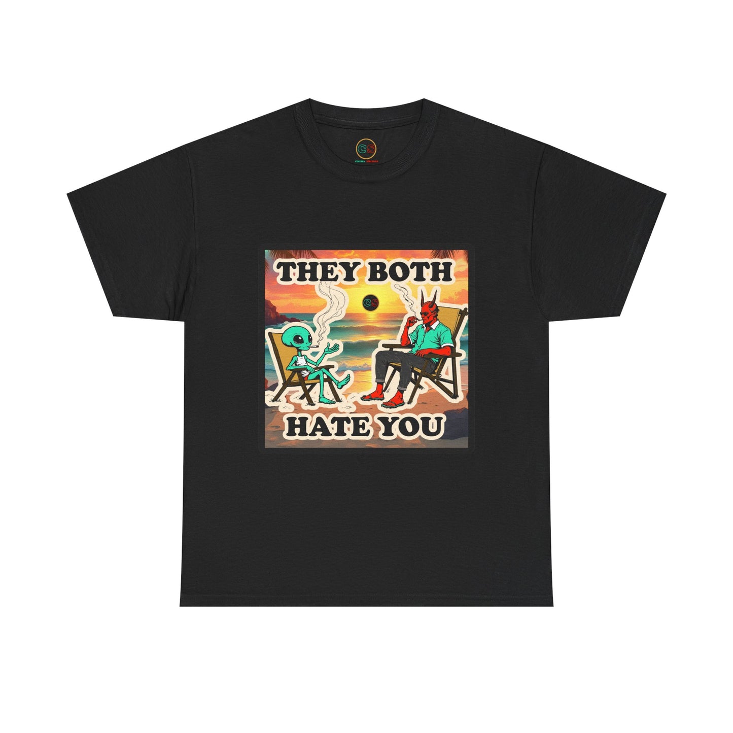 They Both Hate You - Unisex Heavy Cotton Tee Cinema Siblings War Machine - Predictive Programming or Expensive Commercial?
