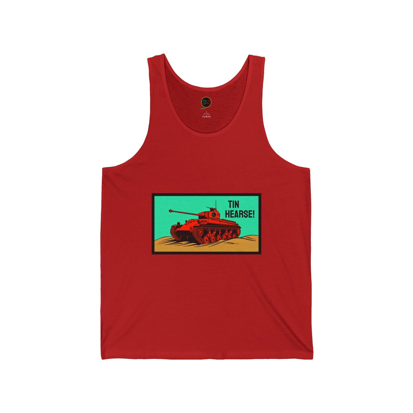 Tin Hearse! Unisex Jersey Tank Cinema Siblings Sahara (1942) - Moses or Aragon