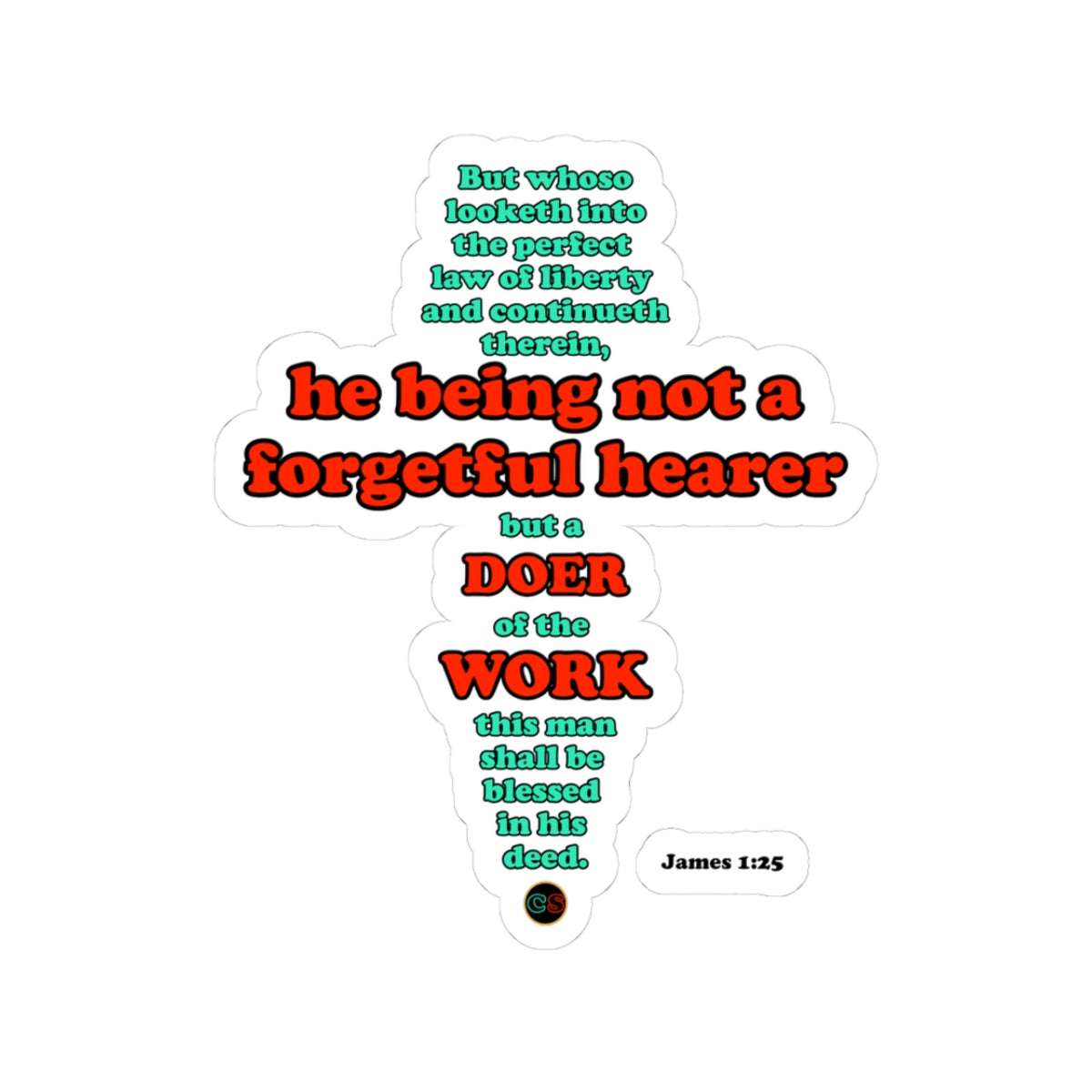 Doer of Works - Cinema Siblings Stickers - Multiple Sizes - Boondock Saints - Altar Call to Action