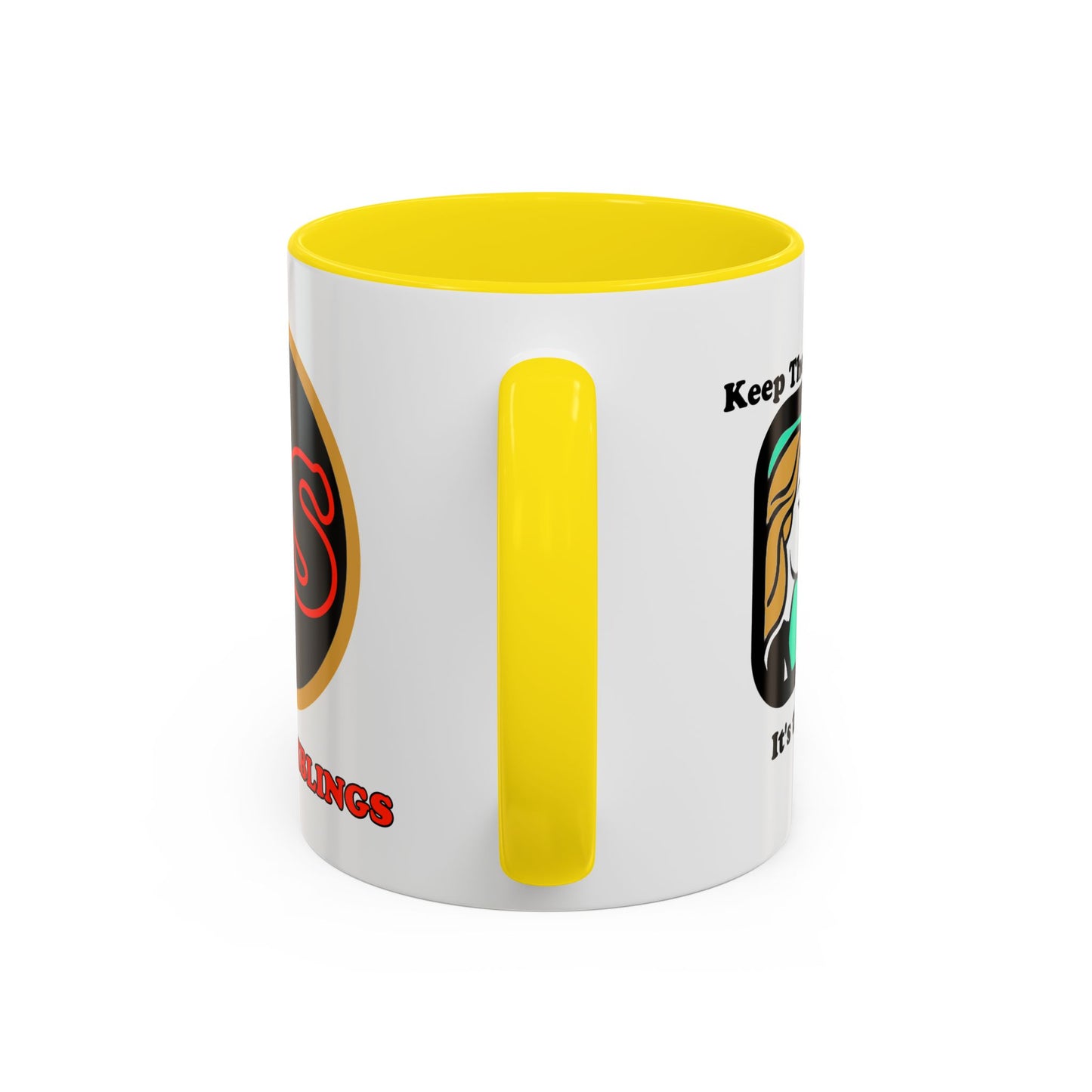 Keep the Helmet On Accent Coffee Mug Cinema Siblings Episode Dredd The Perfect Reboot