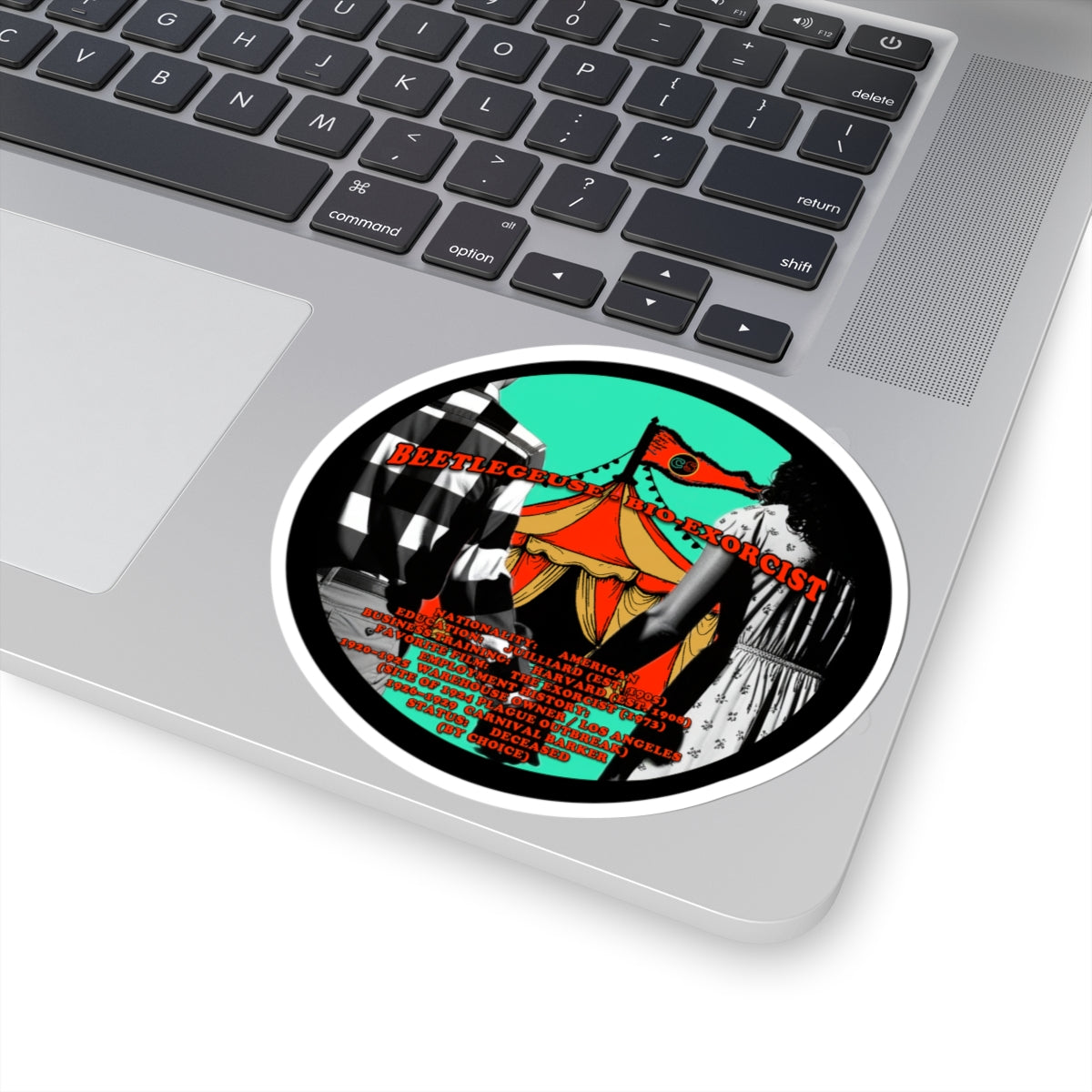 Demonic Resume Cinema Siblings Stickers - Multiple Sizes -Beetlejuice Beetlejuice Malice for Motherhood