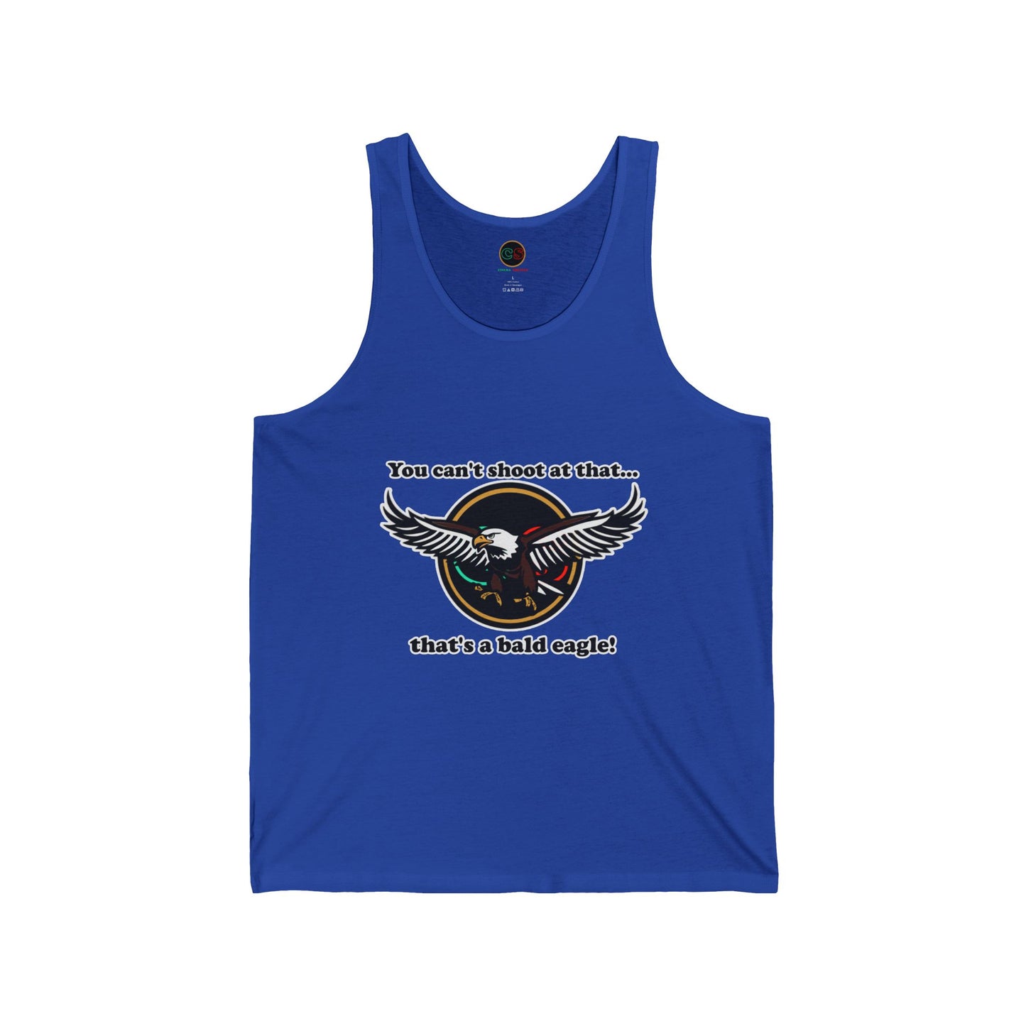 That's a Bald Eagle! Unisex Jersey Tank Cinema Siblings Peacemaker - Demeaning the Hero
