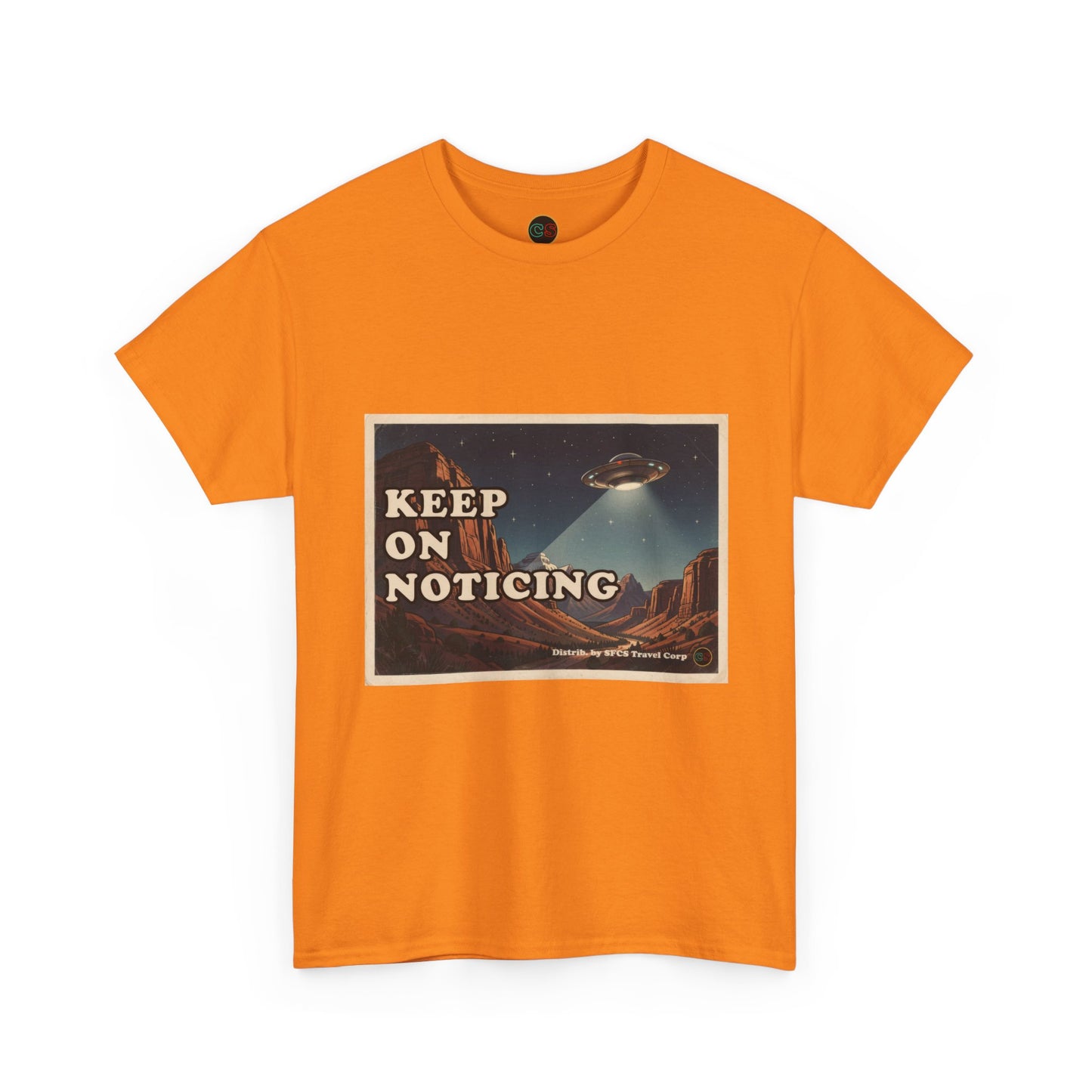 Keep on Noticing - Unisex Heavy Cotton Tee - Cinema Siblings - Close Encounters of the Third Kind - Psyop, Soft Disclosure or Analogy