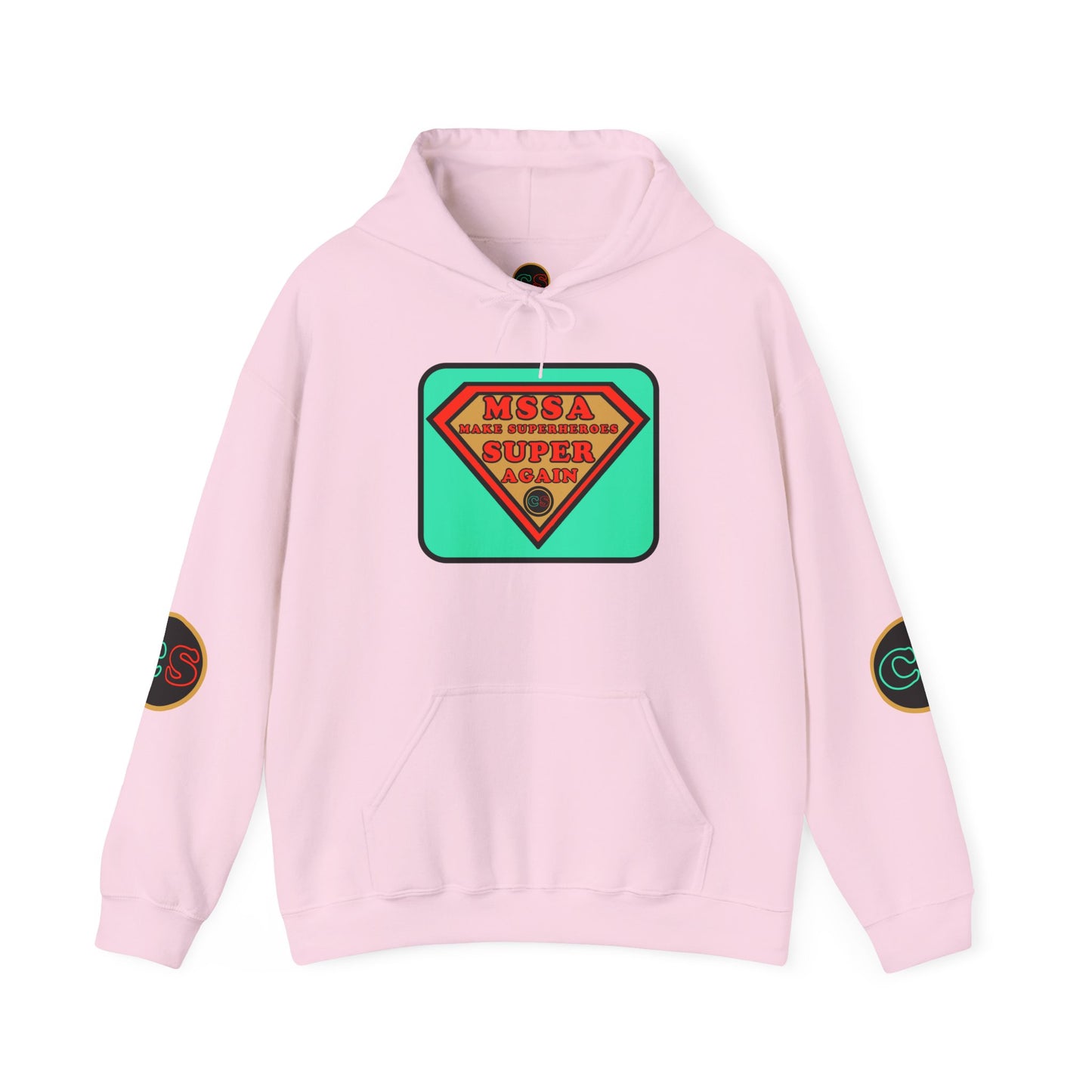 MSSA - Make Superheroes Super Again Hoodie Hooded Sweatshirt Cinema Siblings SUPERMAN: Donner, Snyder & Gunn - The Purpose of Power